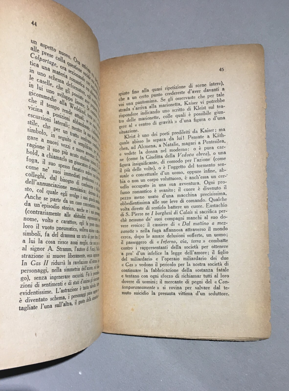 Teatro Tedesco Del Novecento. Espressionismo, Wedekind, Strindberg. Edizione Gobetti
