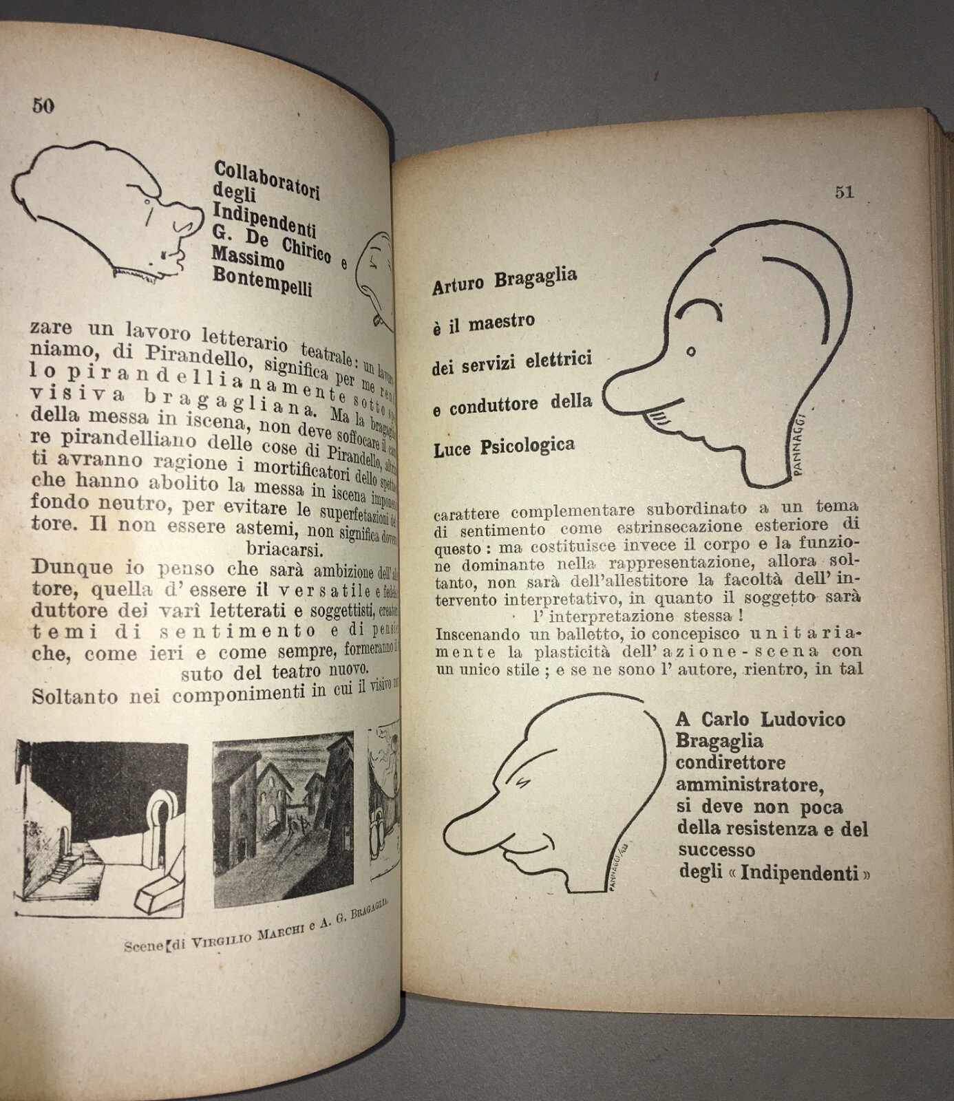 Anton Giulio Bragaglia, La Maschera Mobile, 1926   Futurismo E Teatro