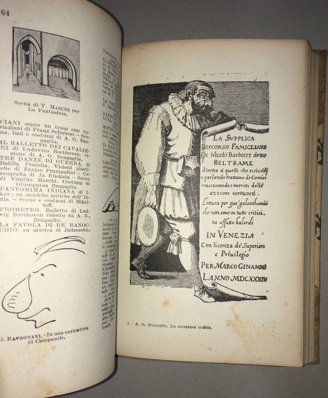 Anton Giulio Bragaglia, La Maschera Mobile, 1926   Futurismo E Teatro