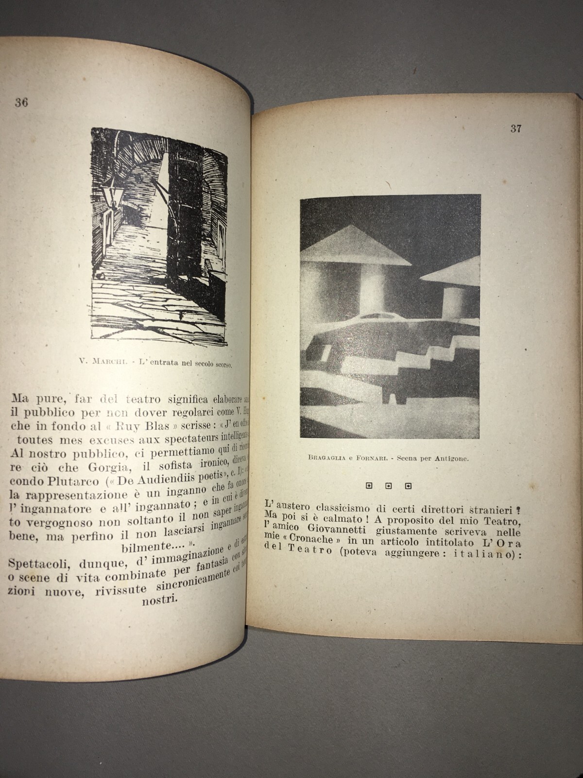 Anton Giulio Bragaglia, La Maschera Mobile, 1926   Futurismo E Teatro