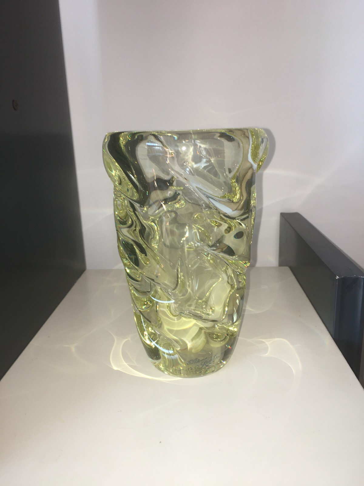 Vetro Decorativo E Da Collezione Sèvres, Modellato Sinuoso, Etichetta Ademaro Rossetti