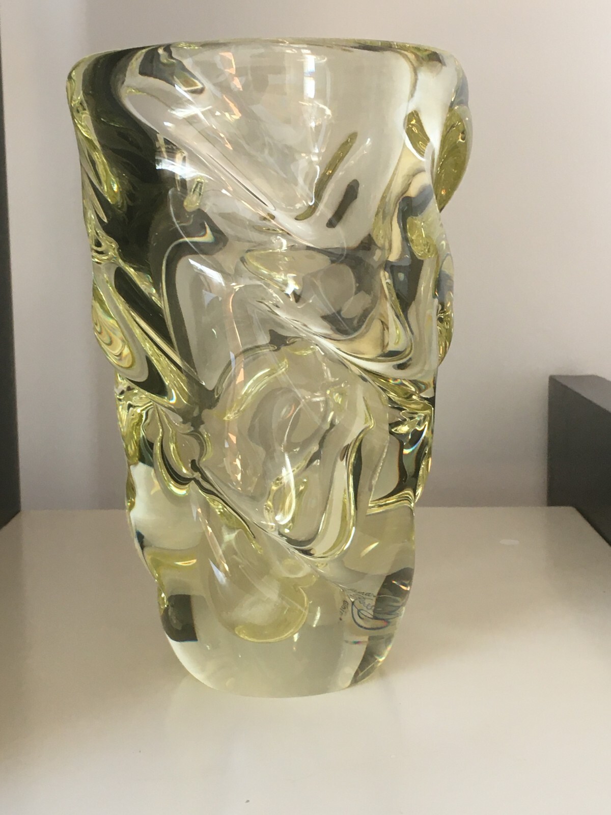Vetro Decorativo E Da Collezione Sèvres, Modellato Sinuoso, Etichetta Ademaro Rossetti
