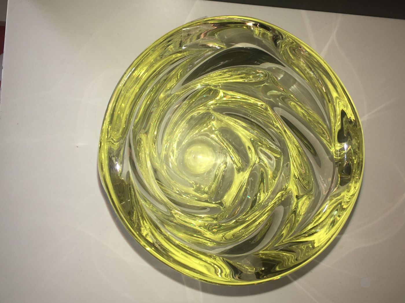 Vetro Decorativo E Da Collezione Sèvres, Modellato Sinuoso, Etichetta Ademaro Rossetti