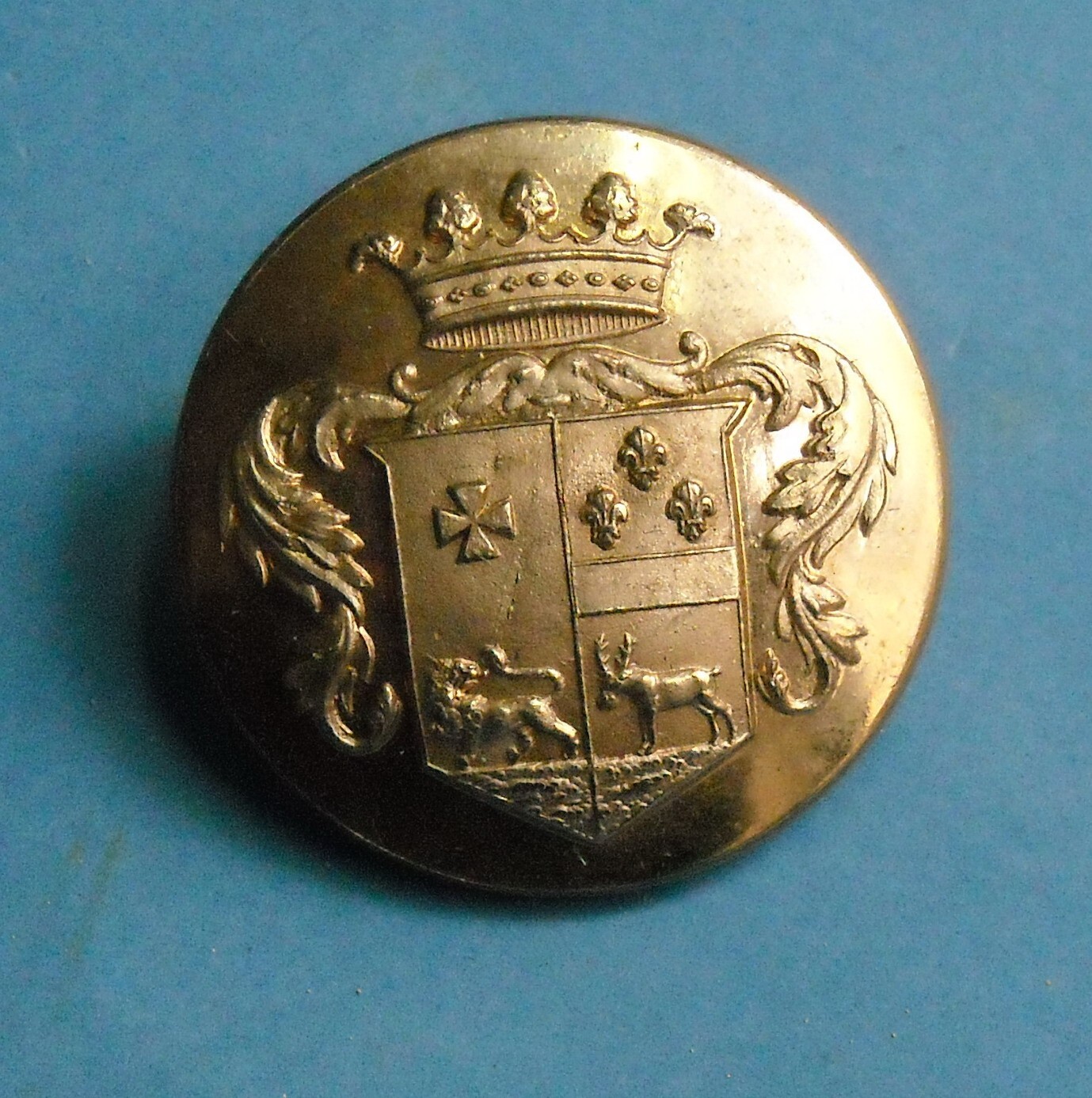 Araldica E Militaria: Antico Bottone, Marchio Paris Superfin