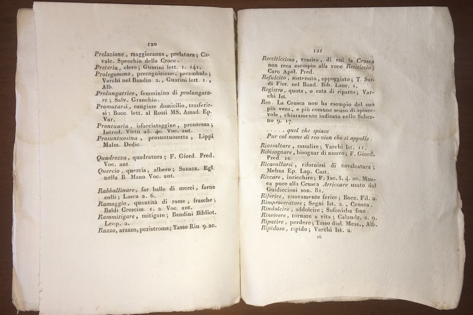Sacchetti Antica Edizione La Battaglia Delle Vecchie Con Le Giovani 1819