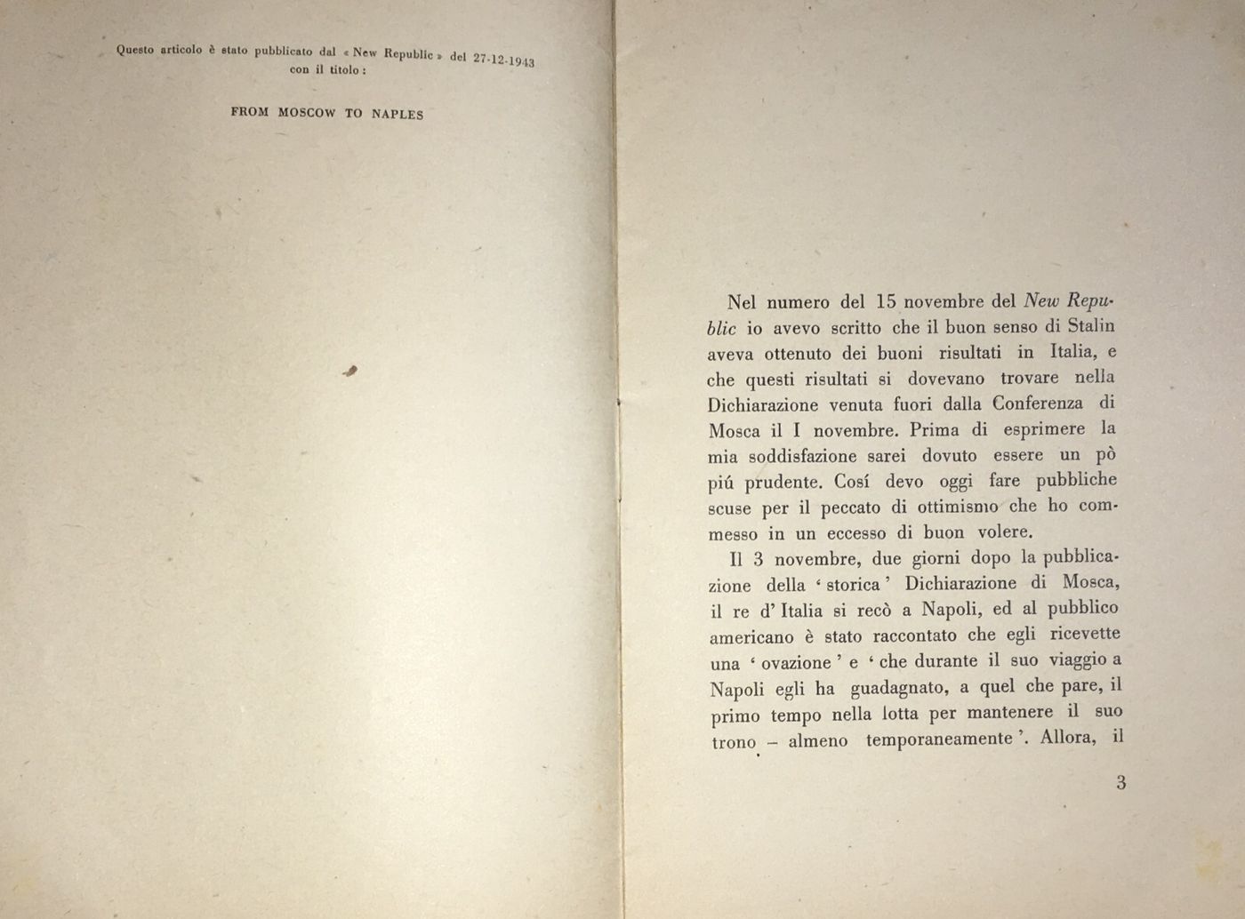 Gaetano Salvemini: Da Mosca A Napoli   Avellino, Bari, Grumo, Mosca, Basso, Mussolini, Antifascismo