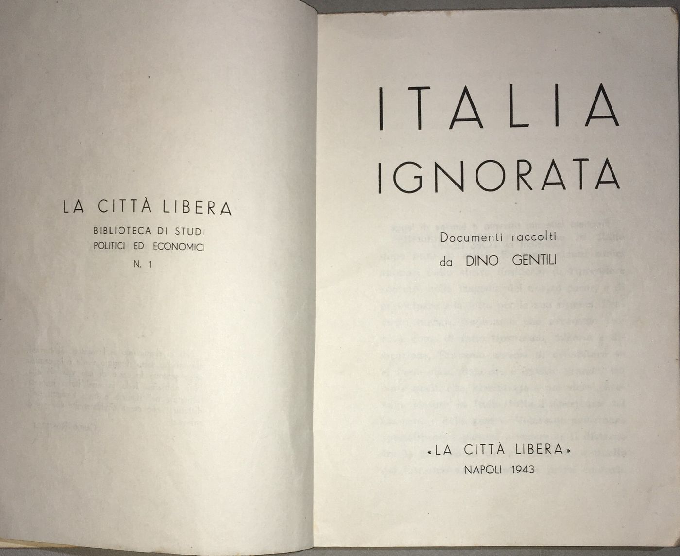 Carlo Rosselli, Giustizia E Libertà, Economia E Le Quattro Giornate Di Napoli