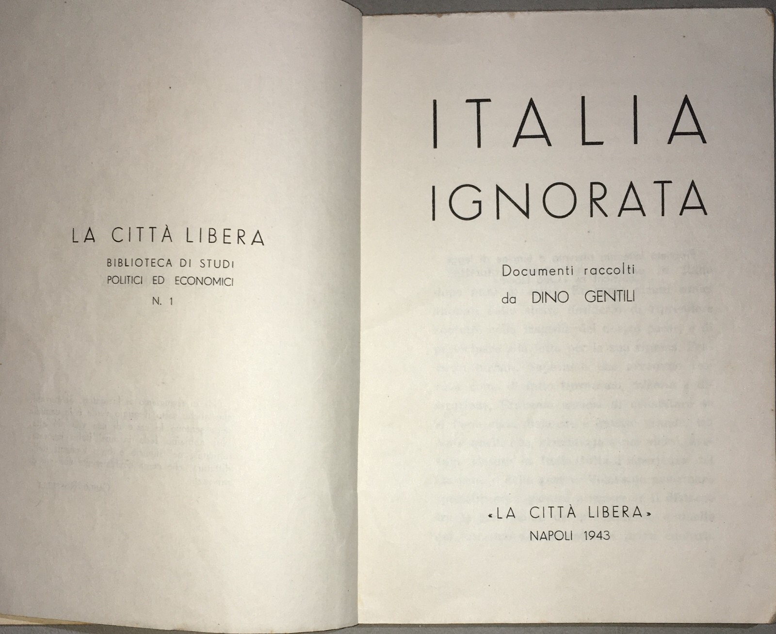 Carlo Rosselli, Giustizia E Libertà, Economia E Le Quattro Giornate Di Napoli