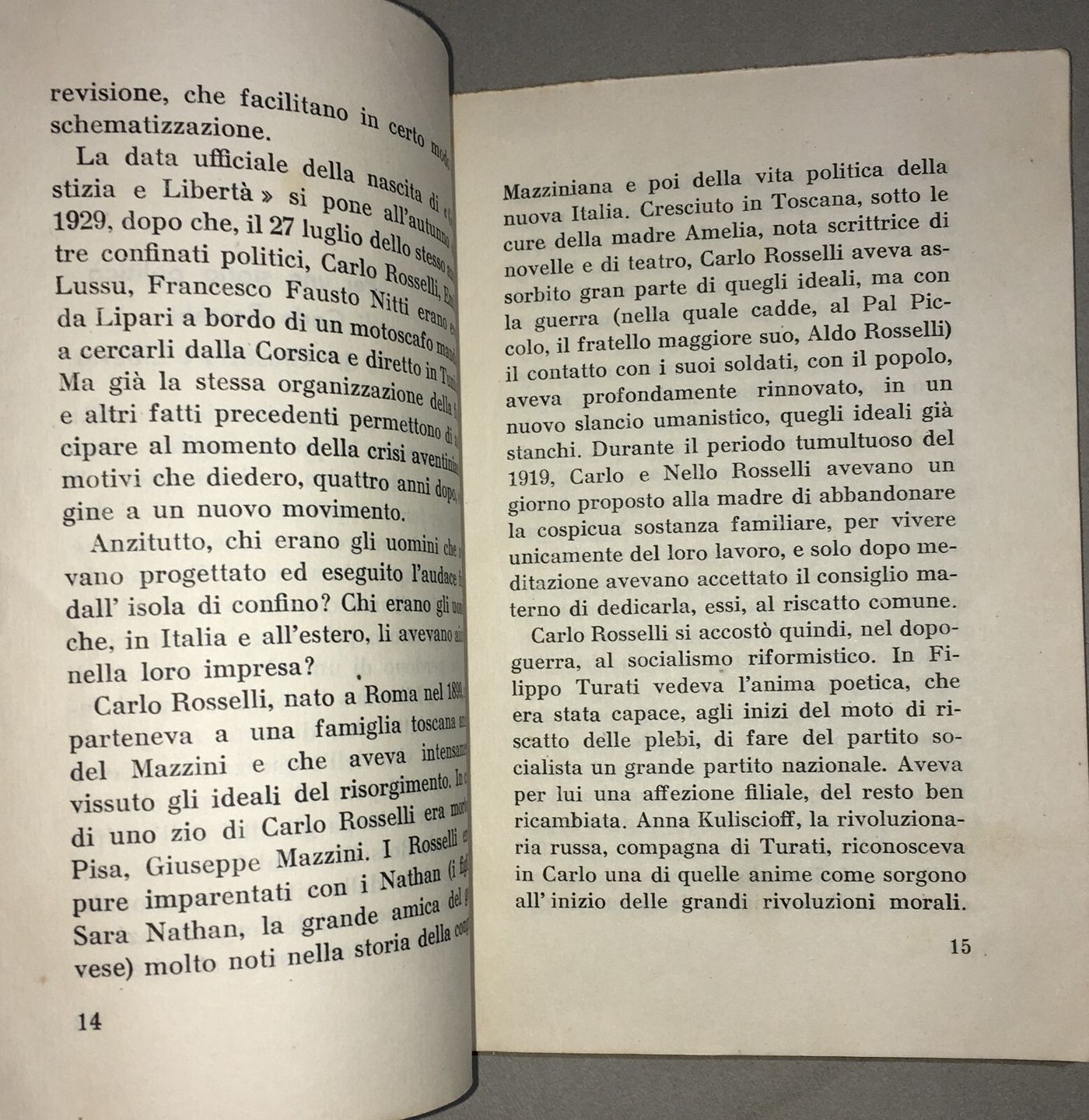 Carlo Rosselli, Giustizia E Libertà, Economia E Le Quattro Giornate Di Napoli