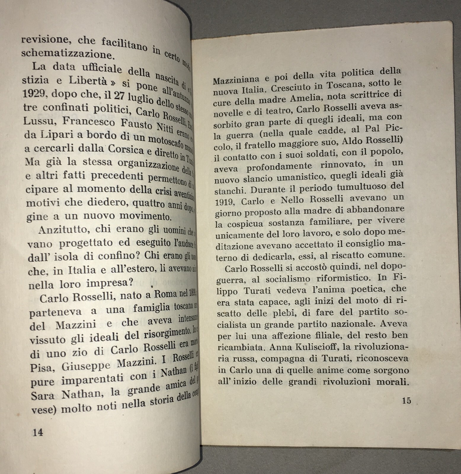 Carlo Rosselli, Giustizia E Libertà, Economia E Le Quattro Giornate Di Napoli