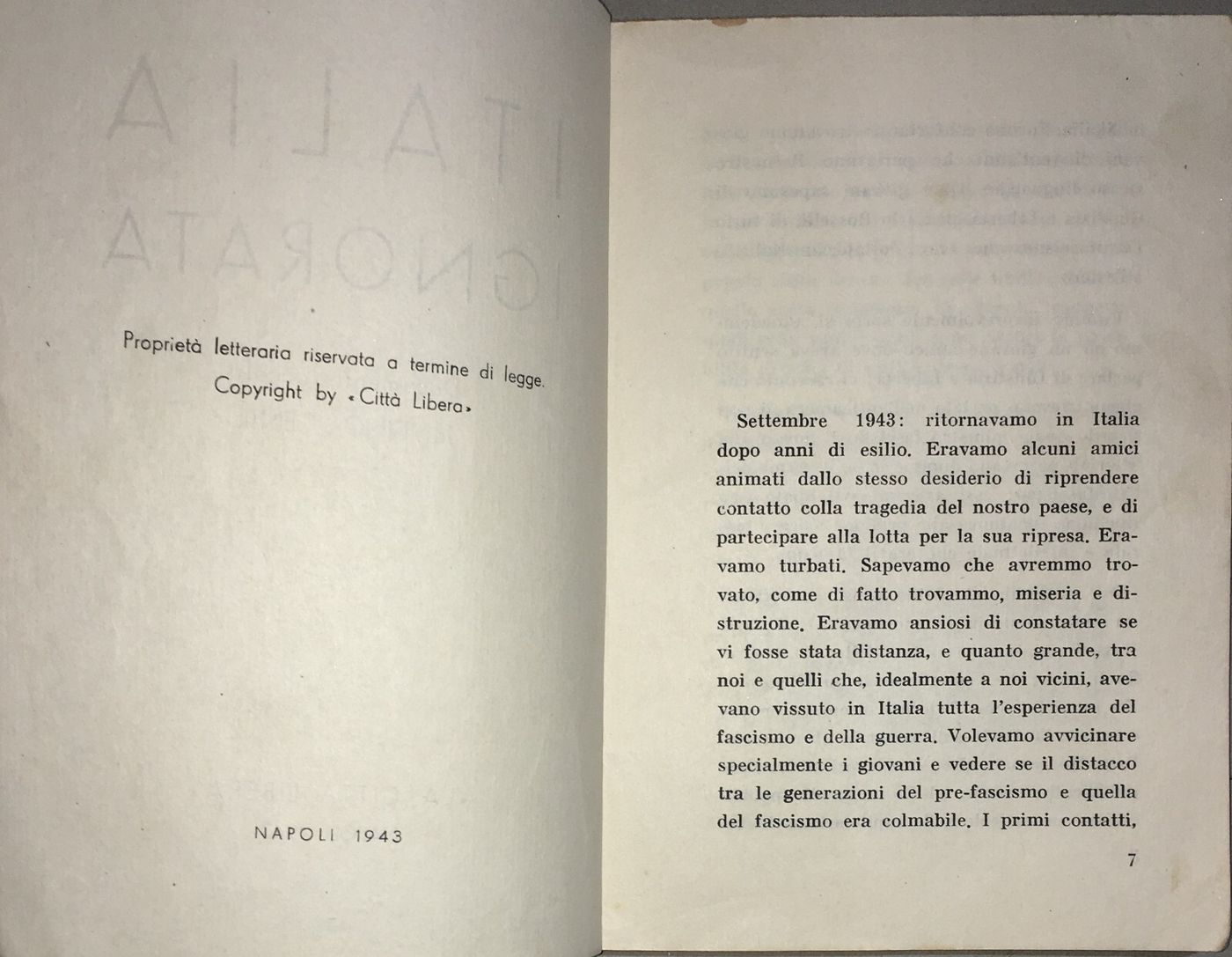 Carlo Rosselli, Giustizia E Libertà, Economia E Le Quattro Giornate Di Napoli