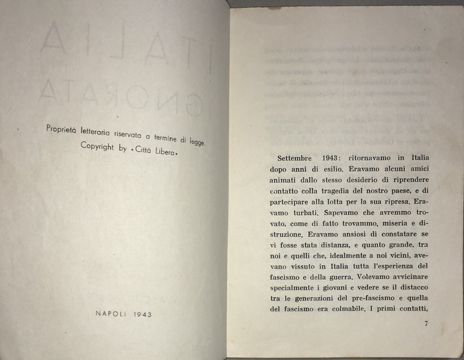 Carlo Rosselli, Giustizia E Libertà, Economia E Le Quattro Giornate Di Napoli