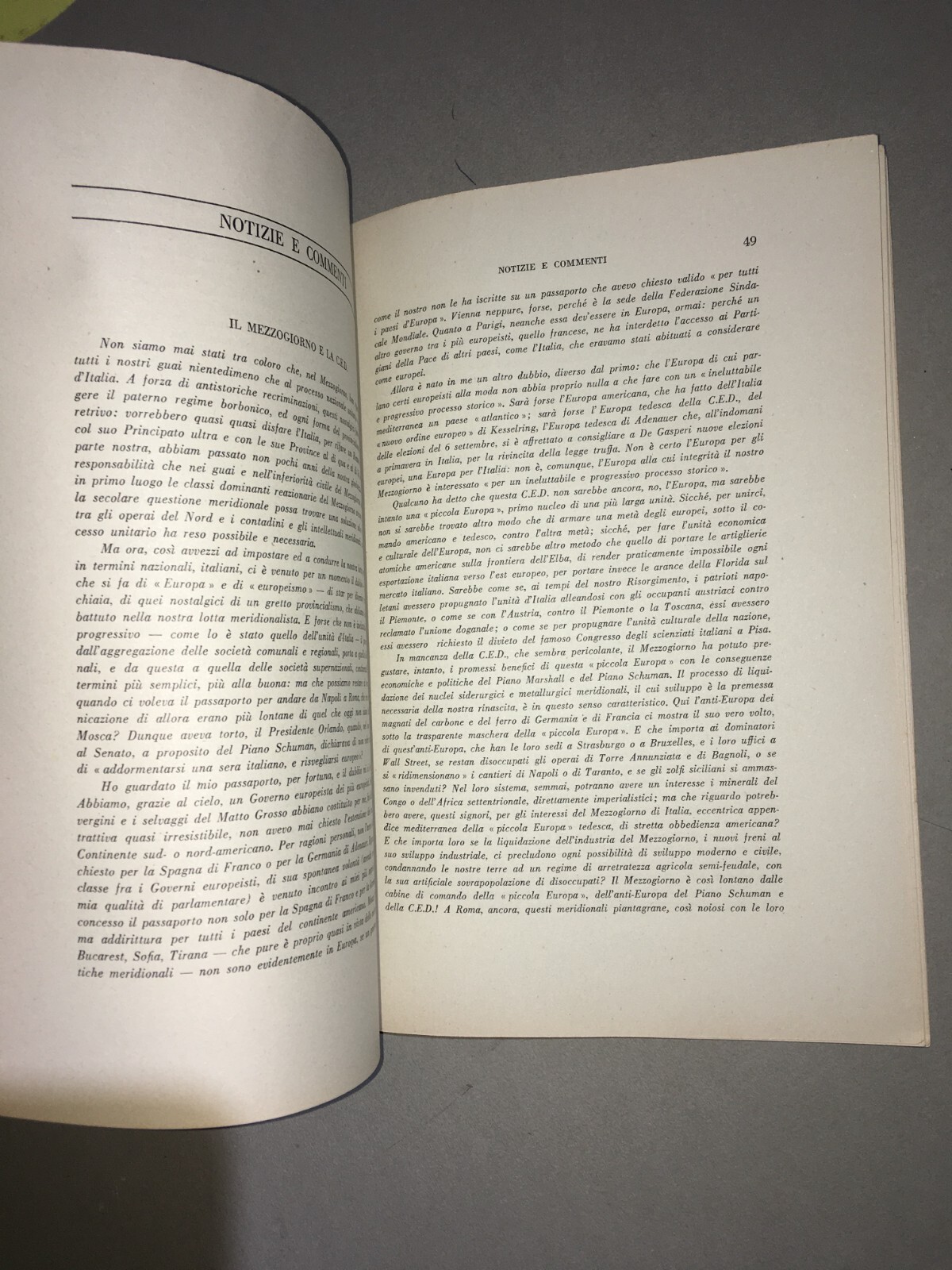 Politica, Economia, Meridionalismo: Calabria E Sicilia (De Martino, Chiaromonte, 1954)