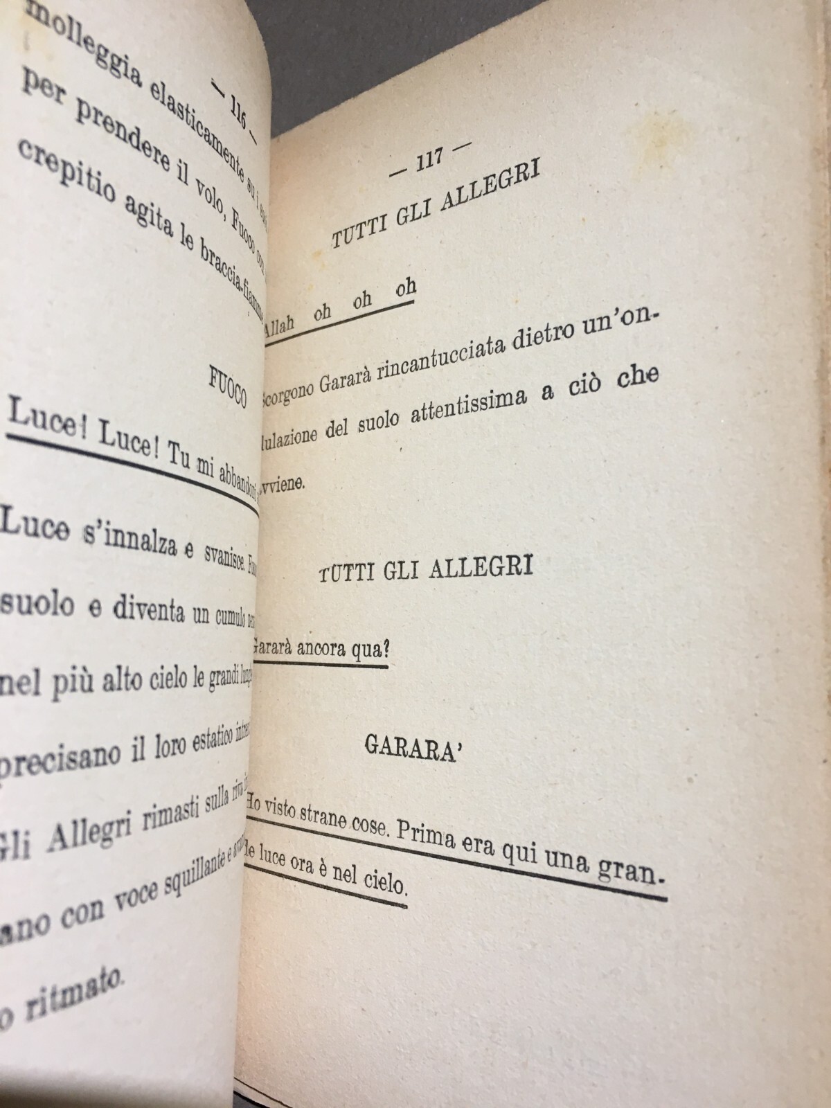Benedetta (Benedetta Cappa Marinetti), Viaggio Di Gararà: Romanzo Cosmico Per Teatro, 1931