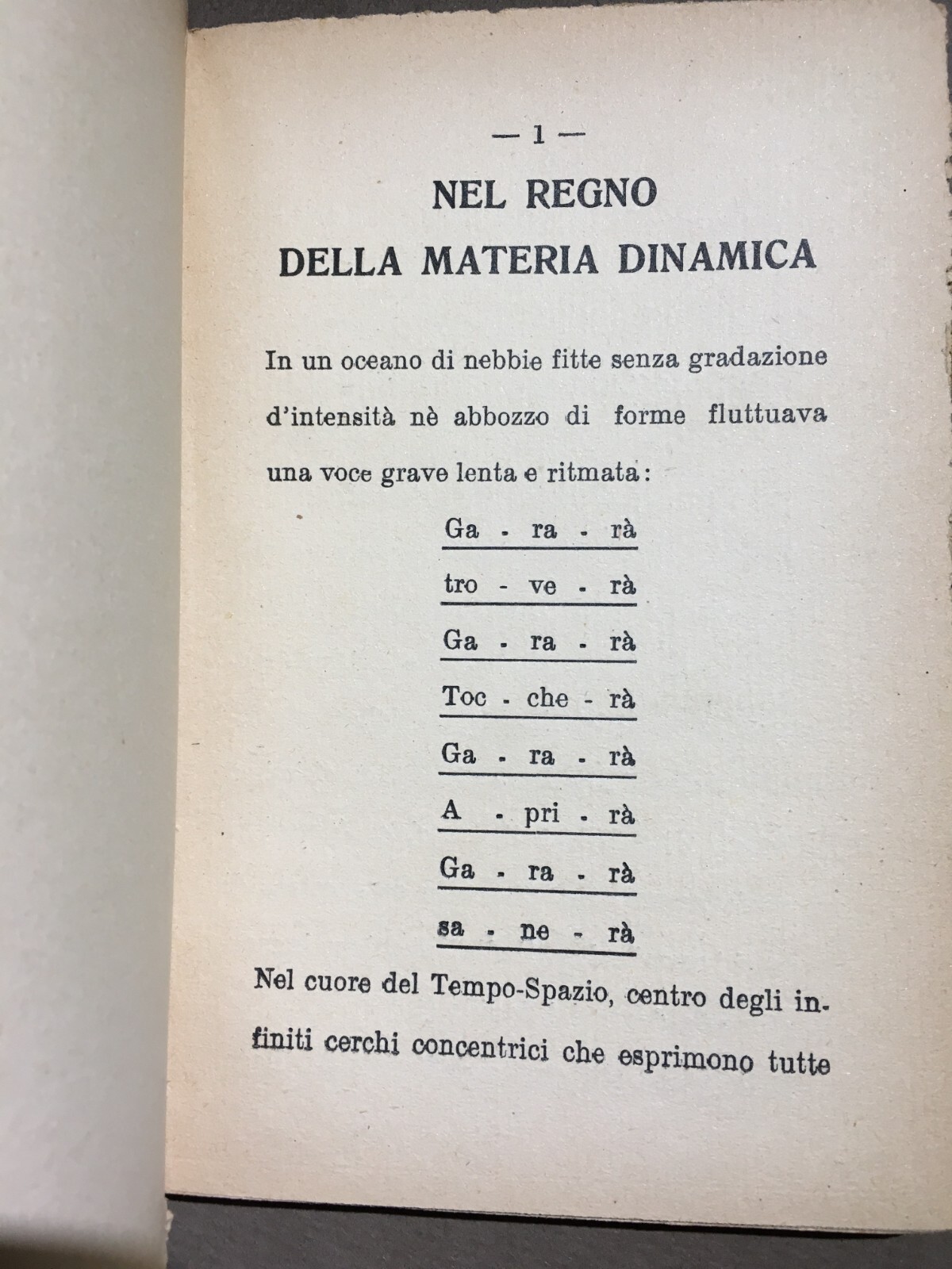 Benedetta (Benedetta Cappa Marinetti), Viaggio Di Gararà: Romanzo Cosmico Per Teatro, 1931