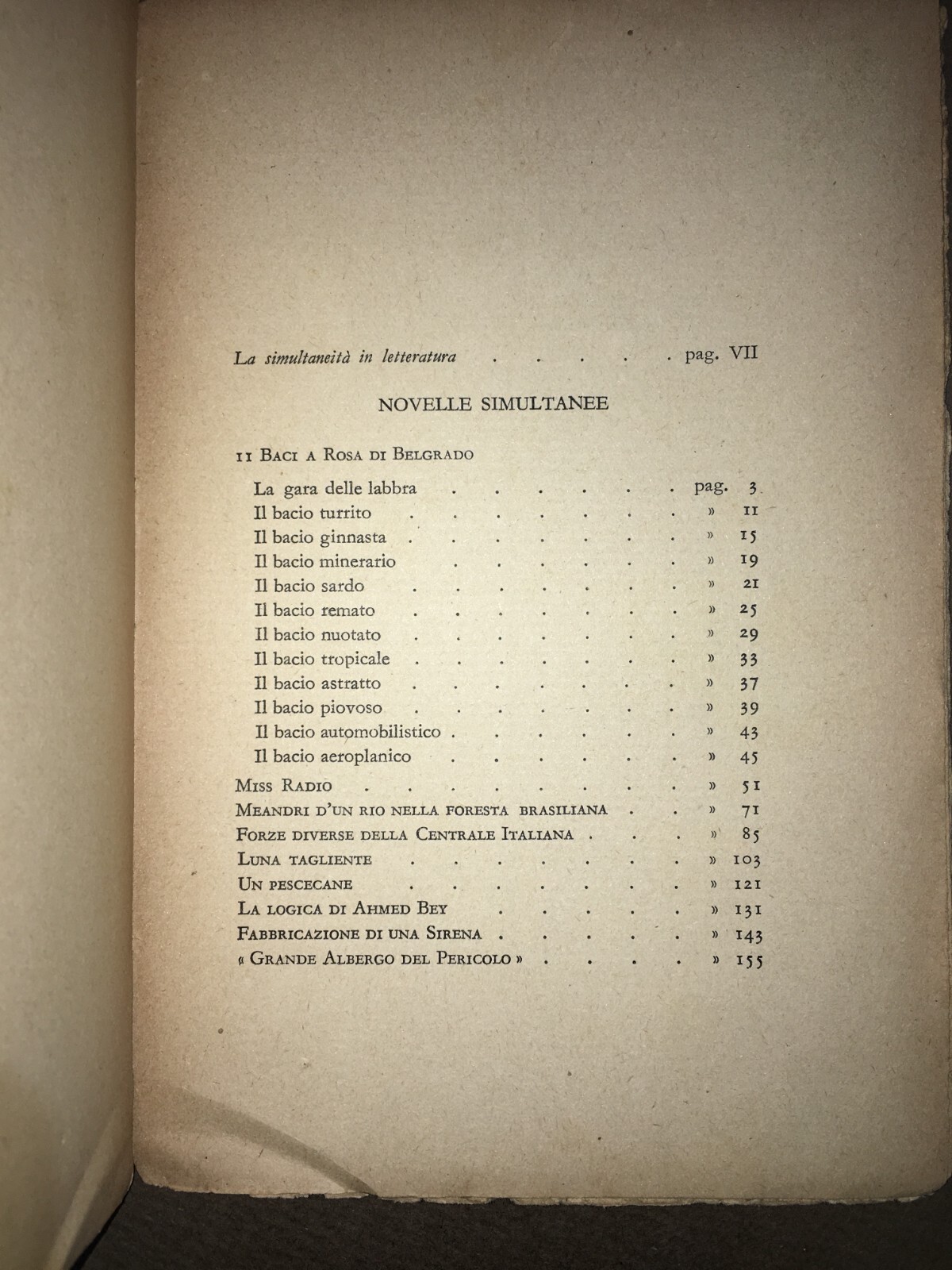 Futurismo. Marinetti, Novelle Con Le Labbra Tinte. 1930