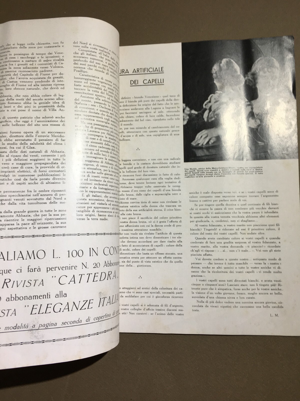 Moda, Eleganza, Abbigliamento, Sartoria, Tessuti: Rivista Snob Pubblicitaria, 1933