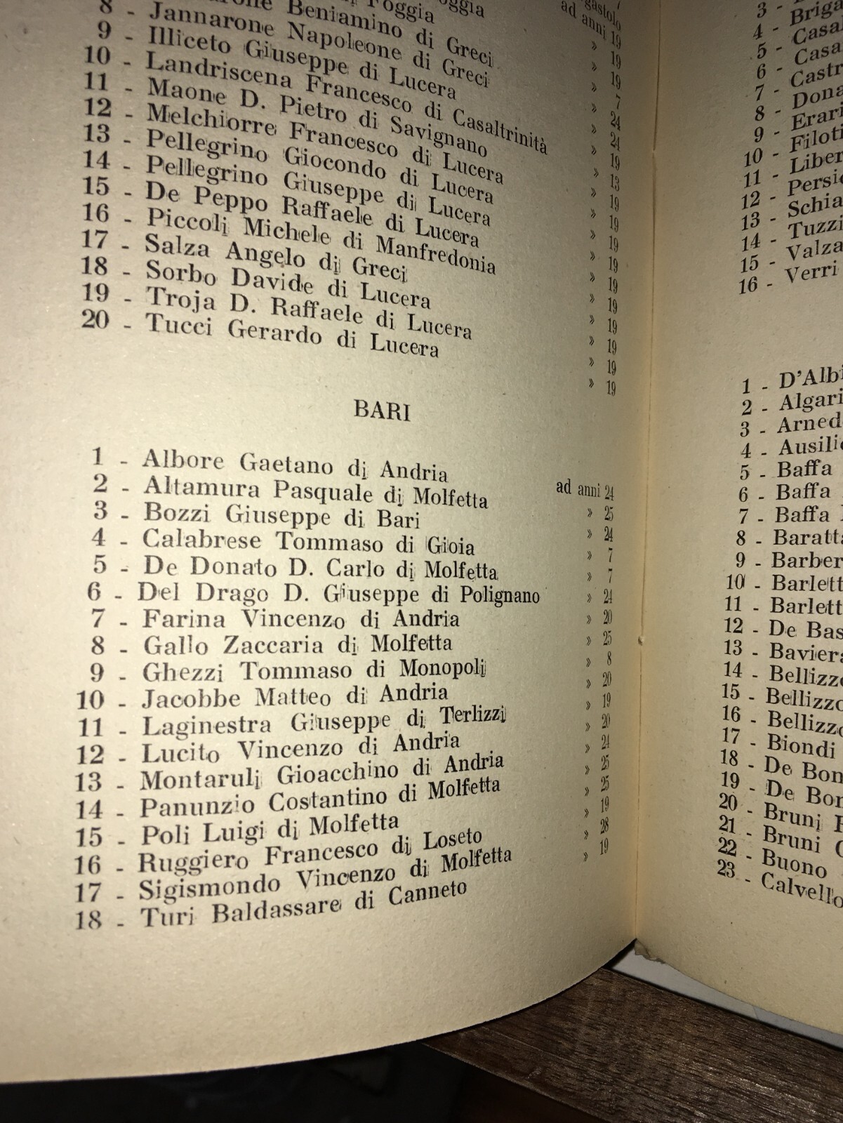Risorgimento Storia Locale Puglia Gargano Tancredi Rara Edizione Originale 1948