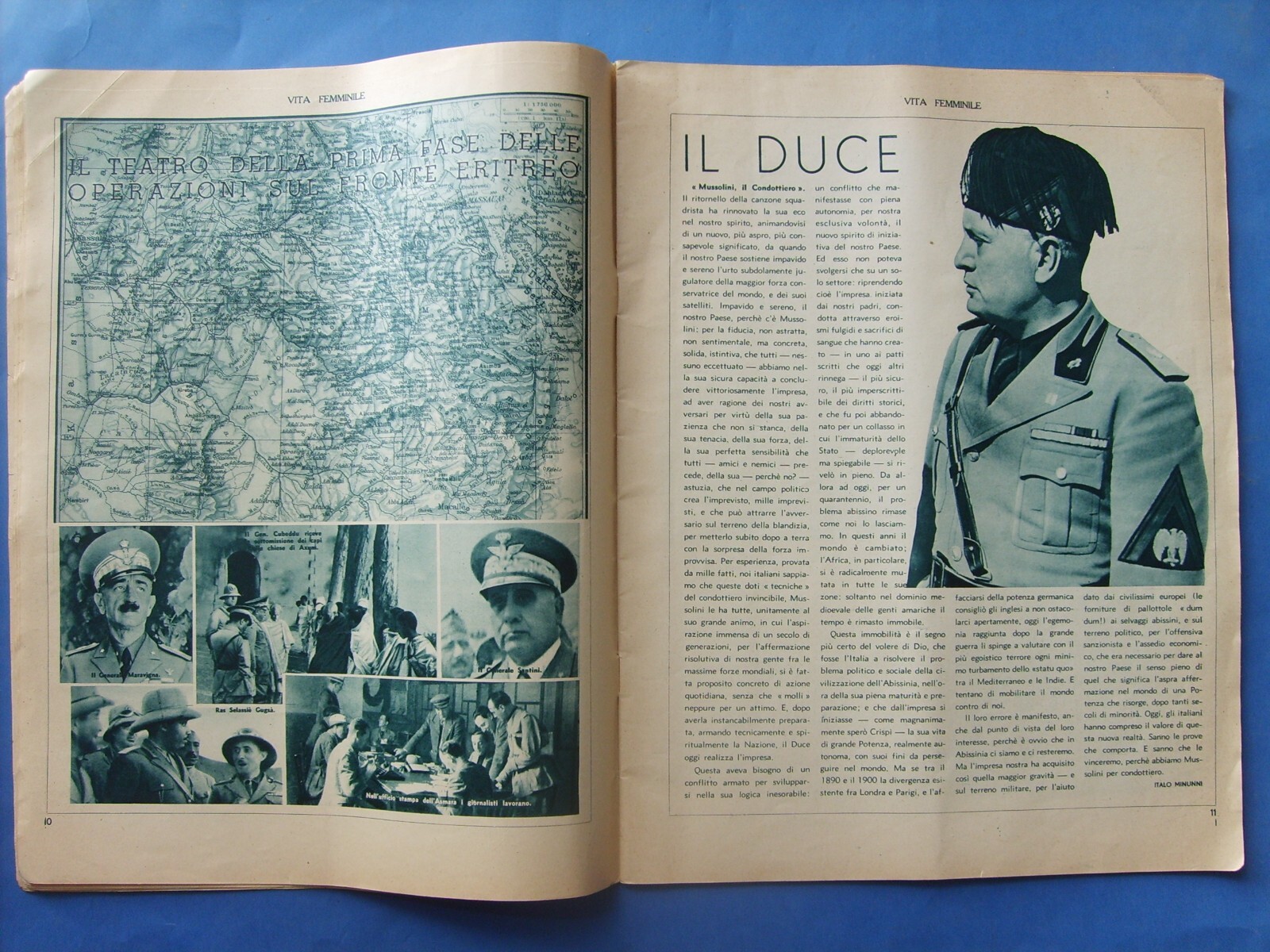 1936 Africa Orientale Italiana Vita Femminile Numero Speciale