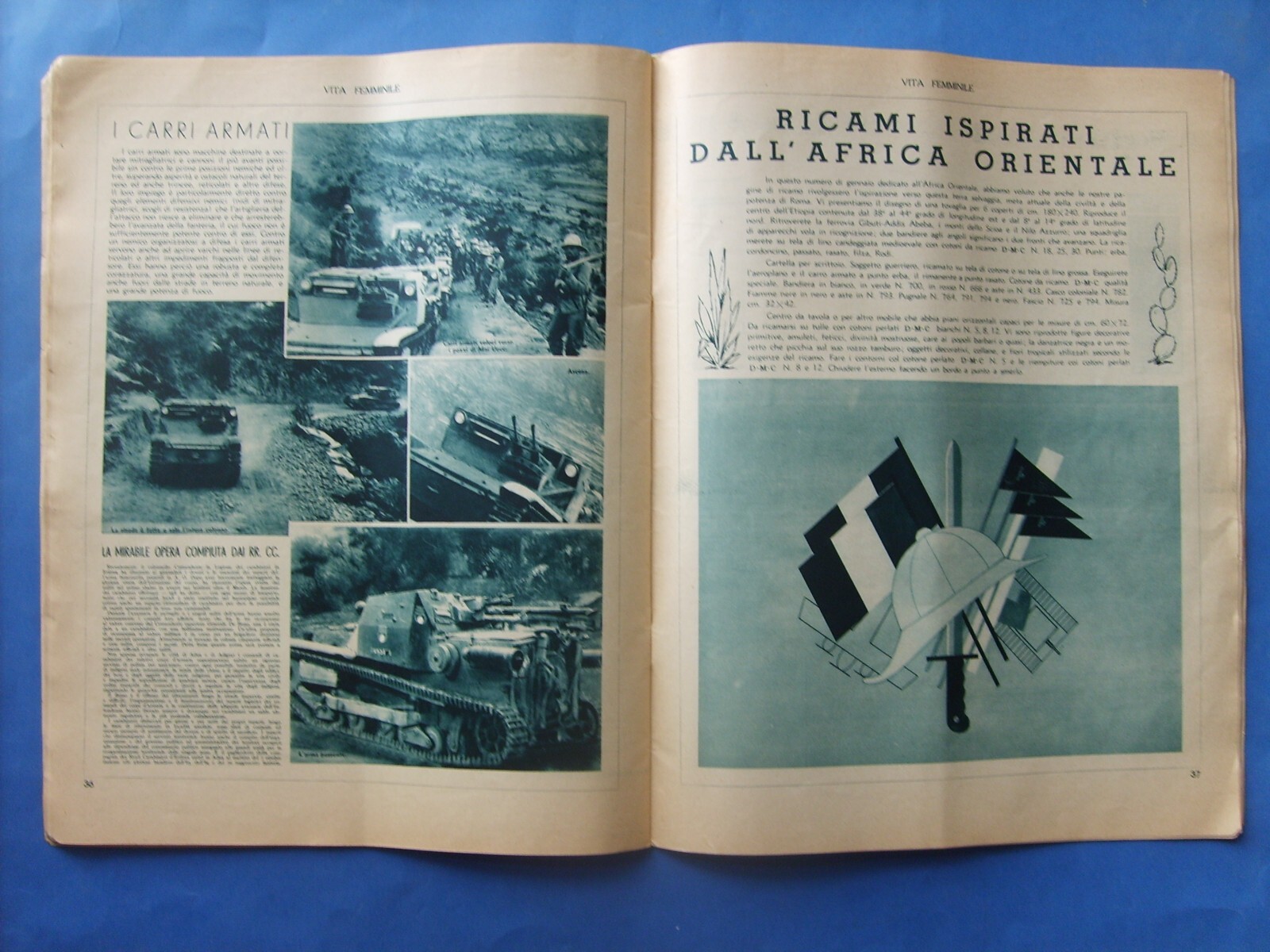 1936 Africa Orientale Italiana Vita Femminile Numero Speciale