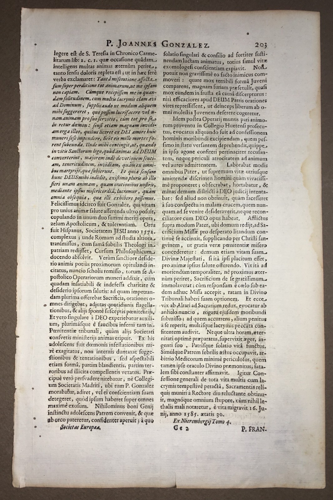 Gesuiti Celebri: Francesco Adorno. Genova, Liguria. Carlo Borromeo. Antica Incisione
