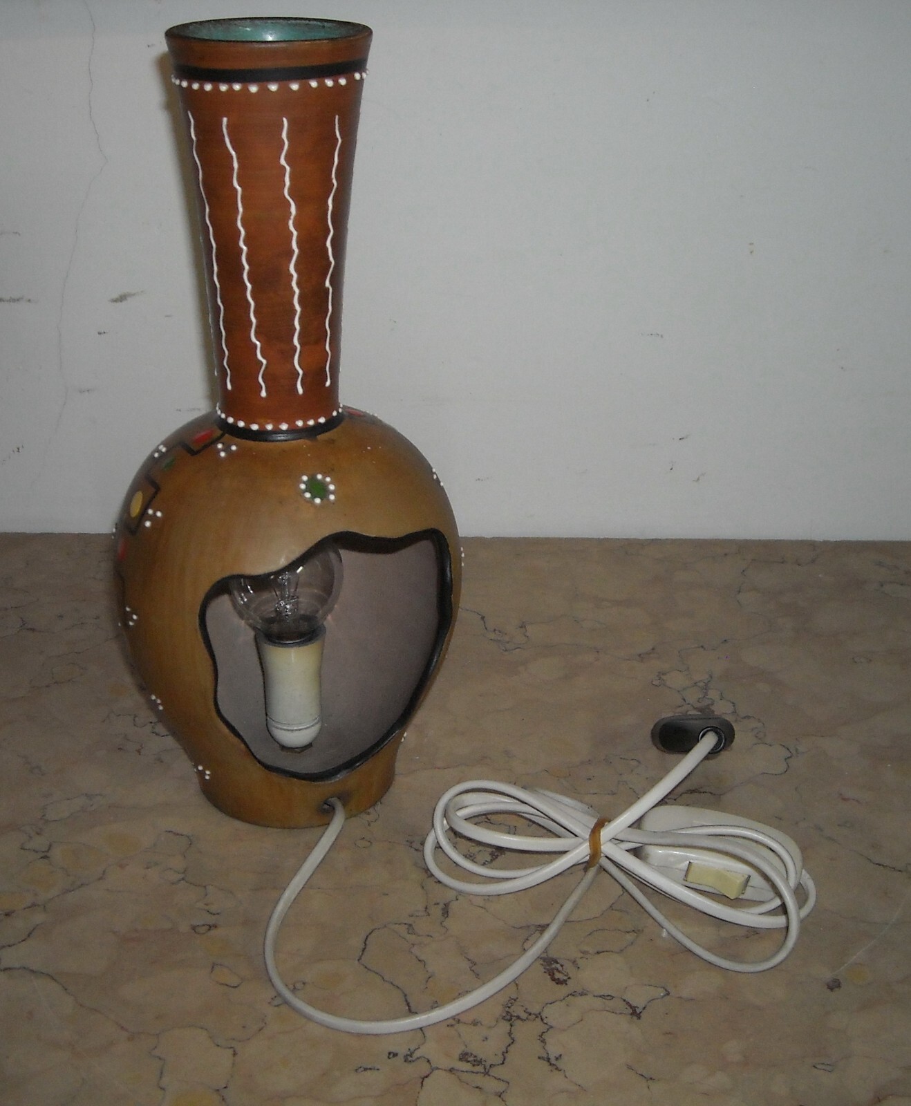 Puglia, Bari: Inusuale Pubblicitaria Radio TV Nacci, Ceramica Santucci, Rara Lampada