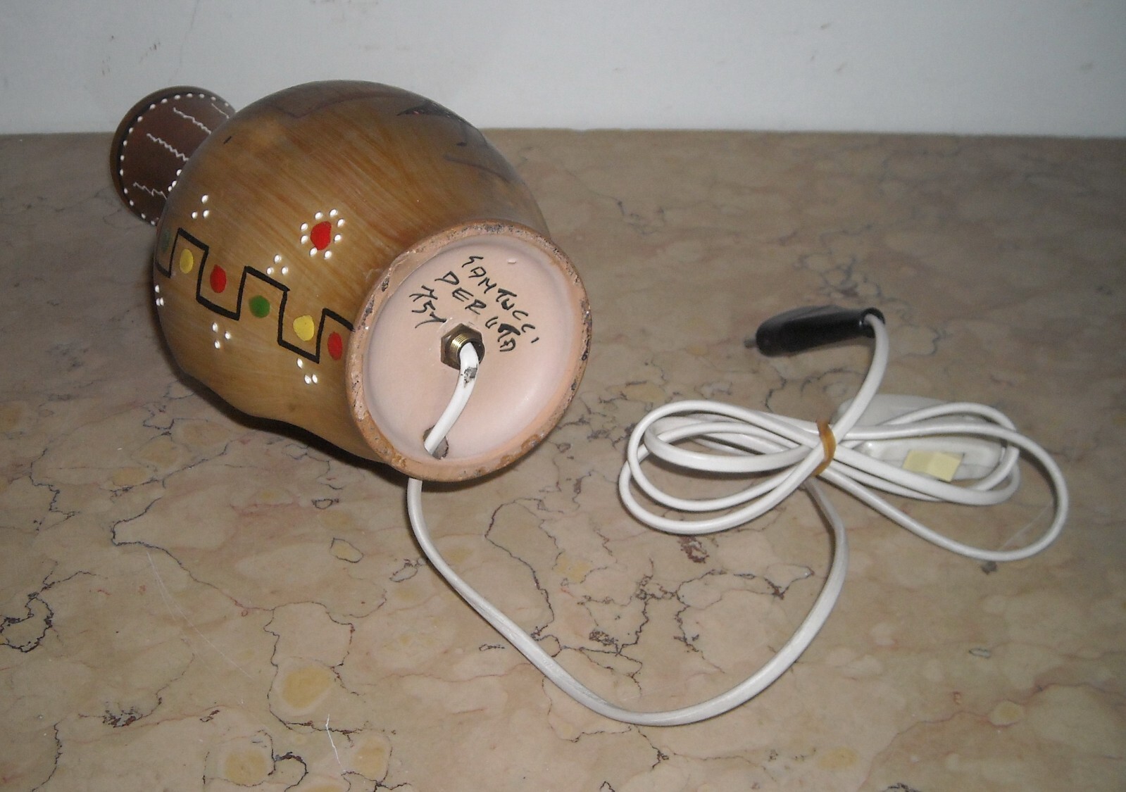 Puglia, Bari: Inusuale Pubblicitaria Radio TV Nacci, Ceramica Santucci, Rara Lampada