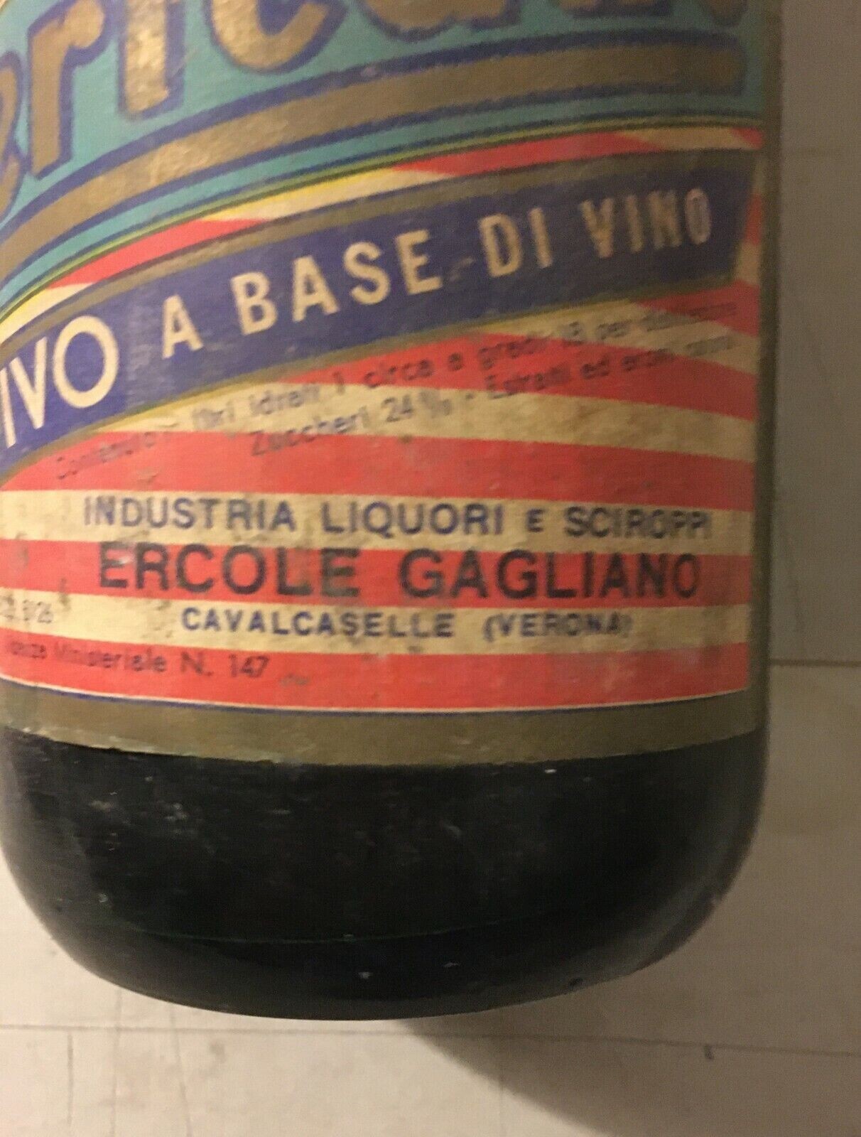 Vino, Enologia, Liquori, Amaro Americano Gagliano, Cavalcaselle, Pubblicitaria