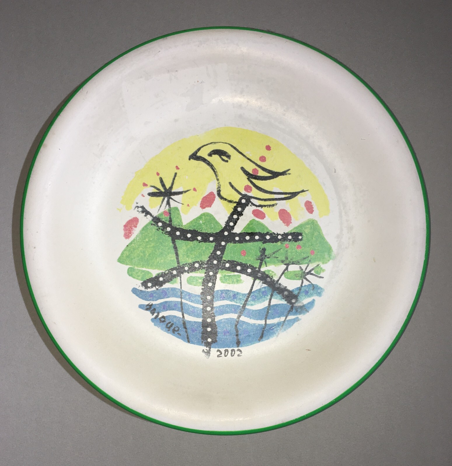 Molise, Campobasso. Piatto Commemorativo Decorativo '75 Giorni Di Buona Cucina Molisana' Barone