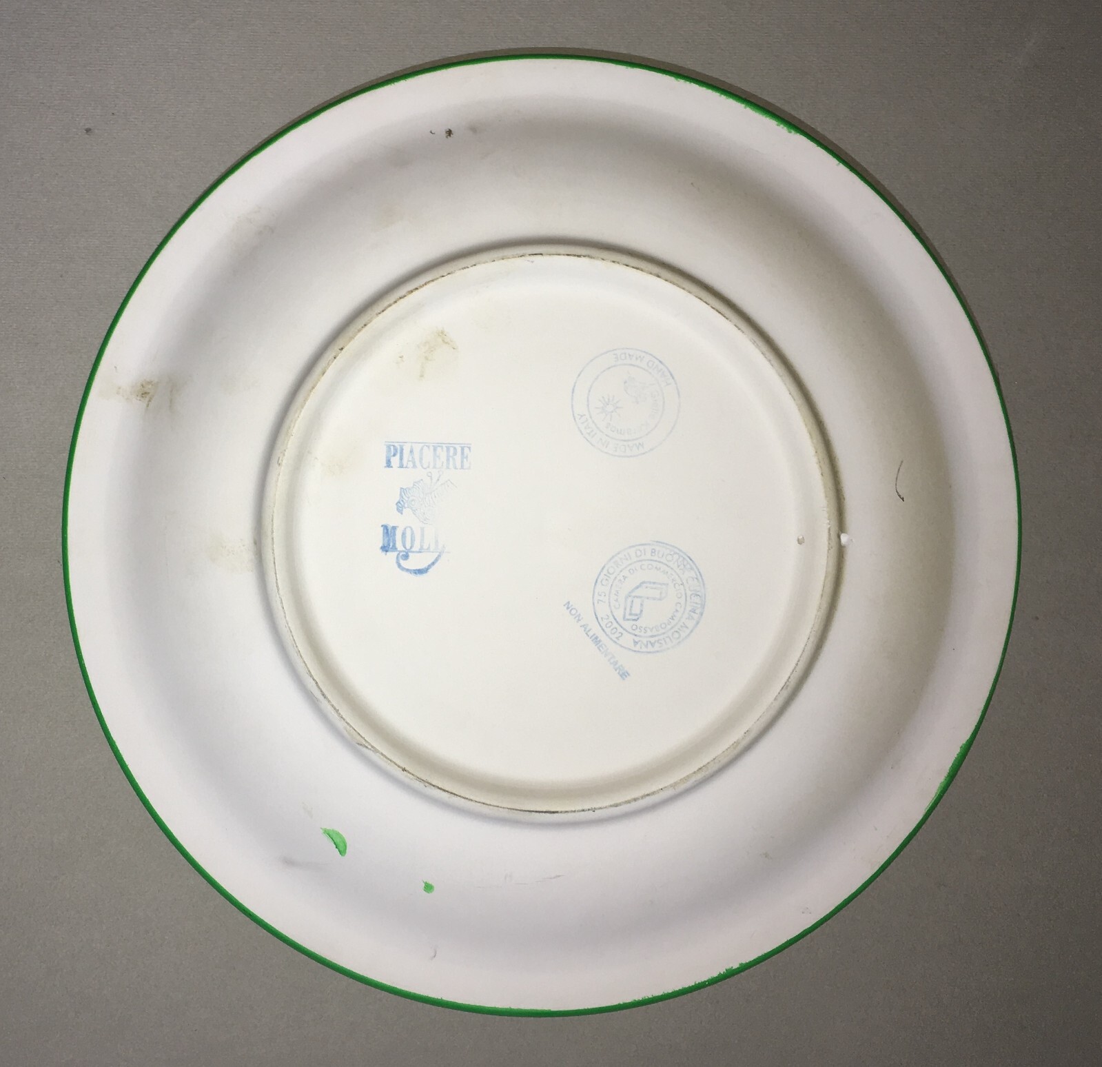Molise, Campobasso. Piatto Commemorativo Decorativo '75 Giorni Di Buona Cucina Molisana' Barone