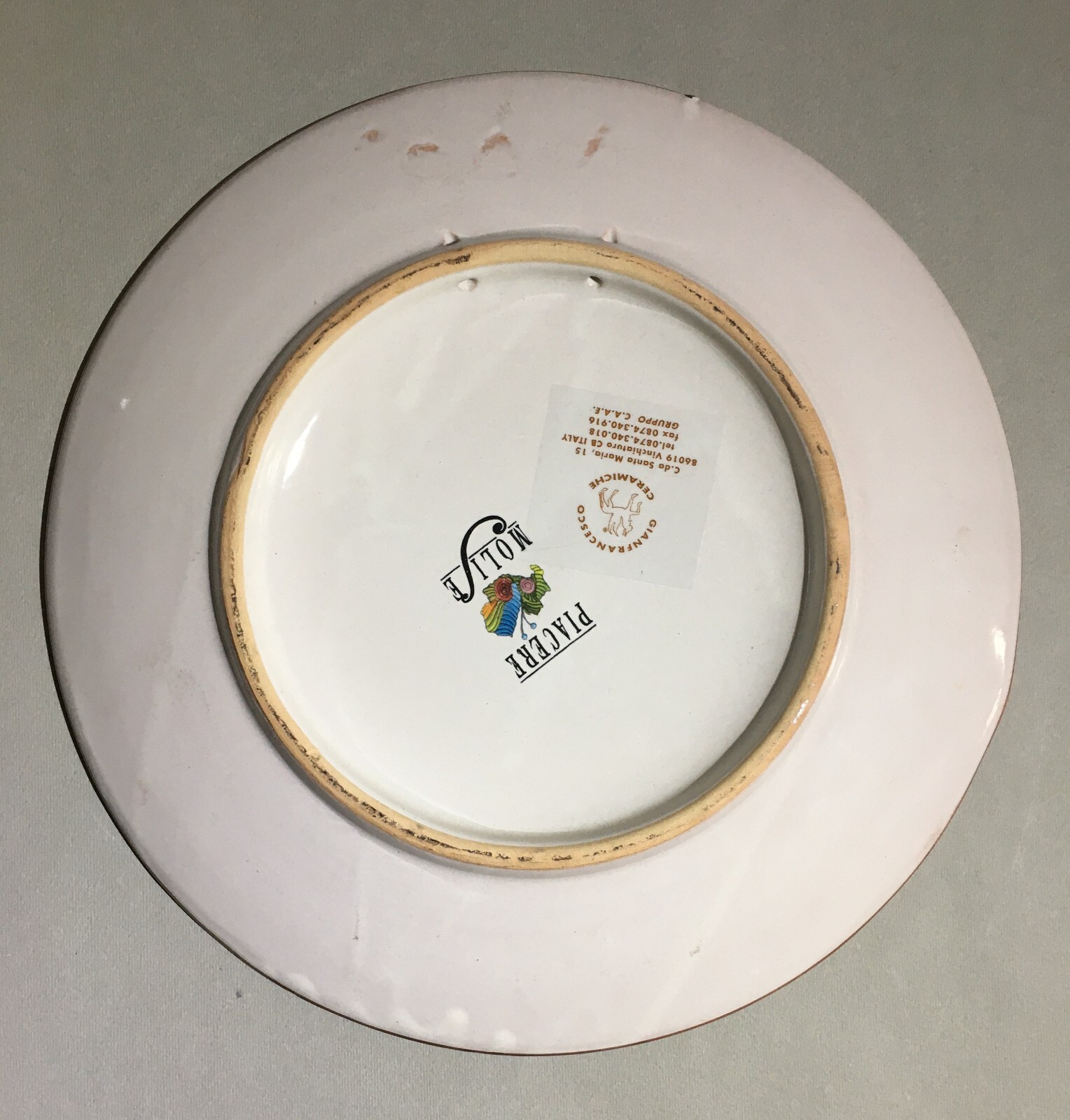 Molise, Isernia, Vinchiaturo: Piatto Commemorativo E Pubblicitario