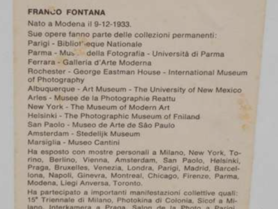 Franco Fontana, Grande Pannello Grafico "Natura", 1978