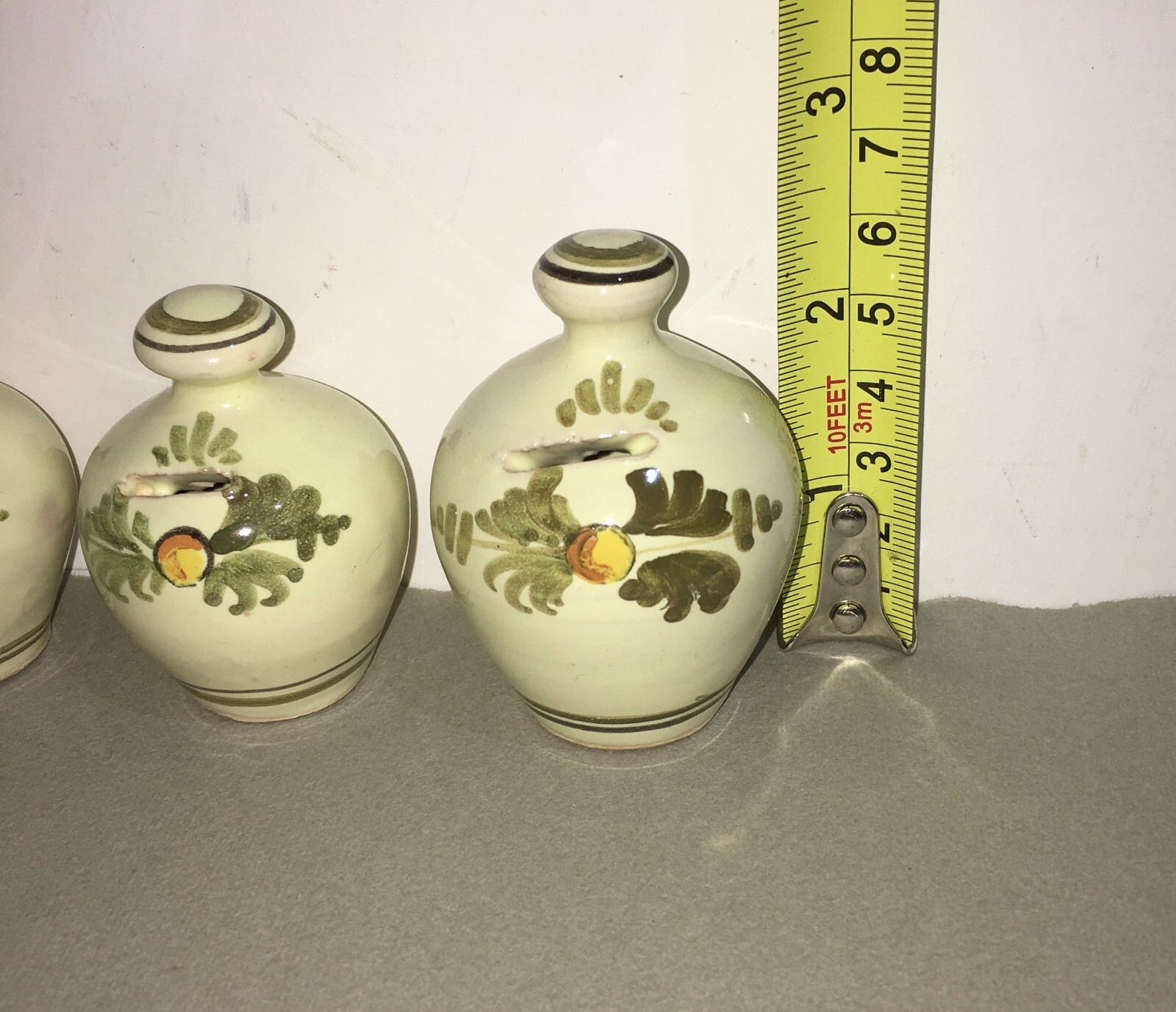 Puglia, Grottaglie, Otto Mini Ceramiche Da Collezione, Salvadanai, Firmati Zubrod