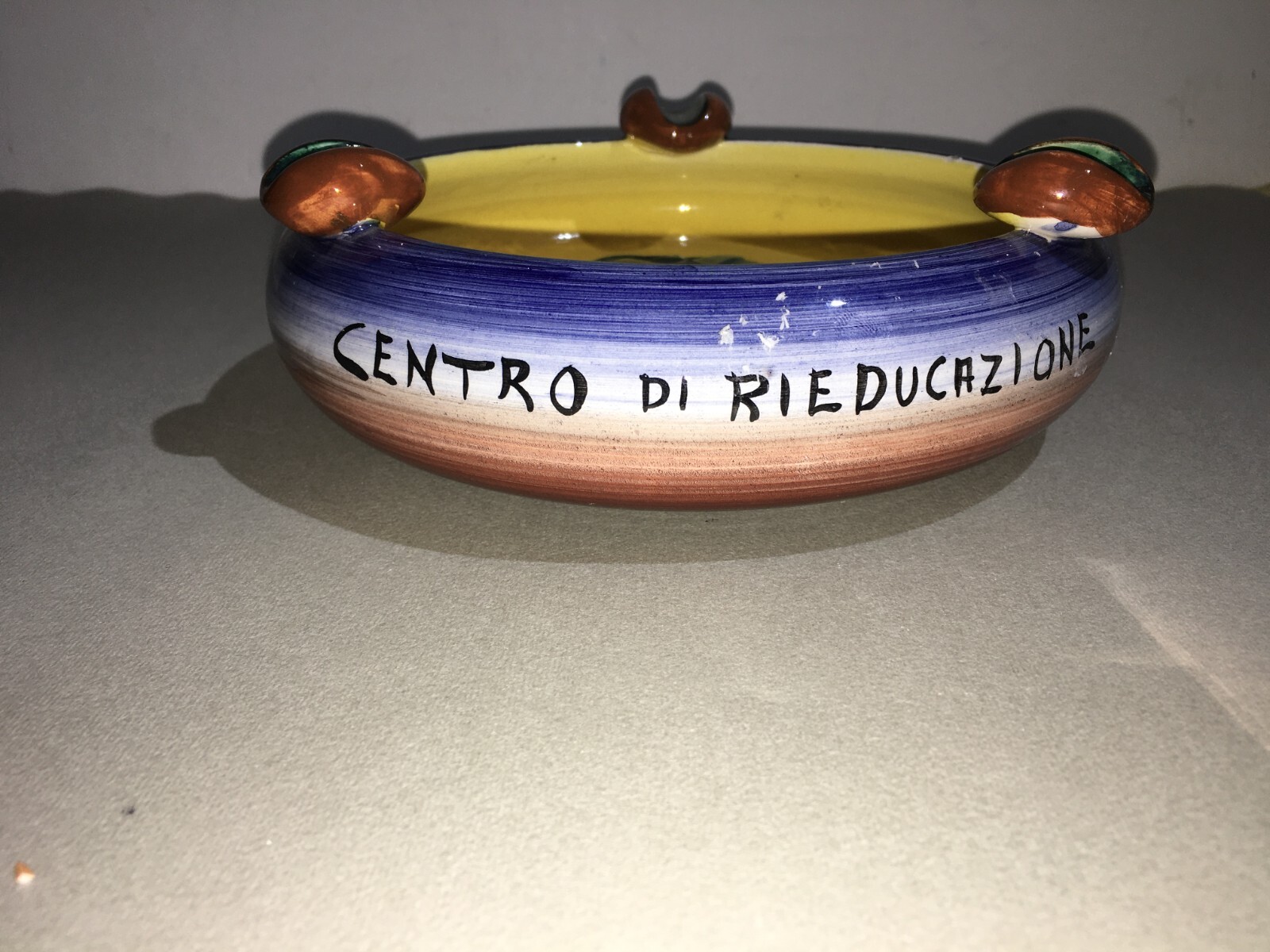 Toscana, Pistoia: Posacenere Pubblicitario Centro Anmil Rieducazione Ceramisti
