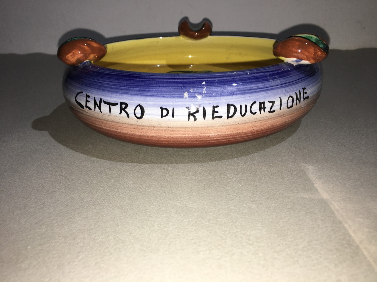 Toscana, Pistoia: Posacenere Pubblicitario Centro Anmil Rieducazione Ceramisti
