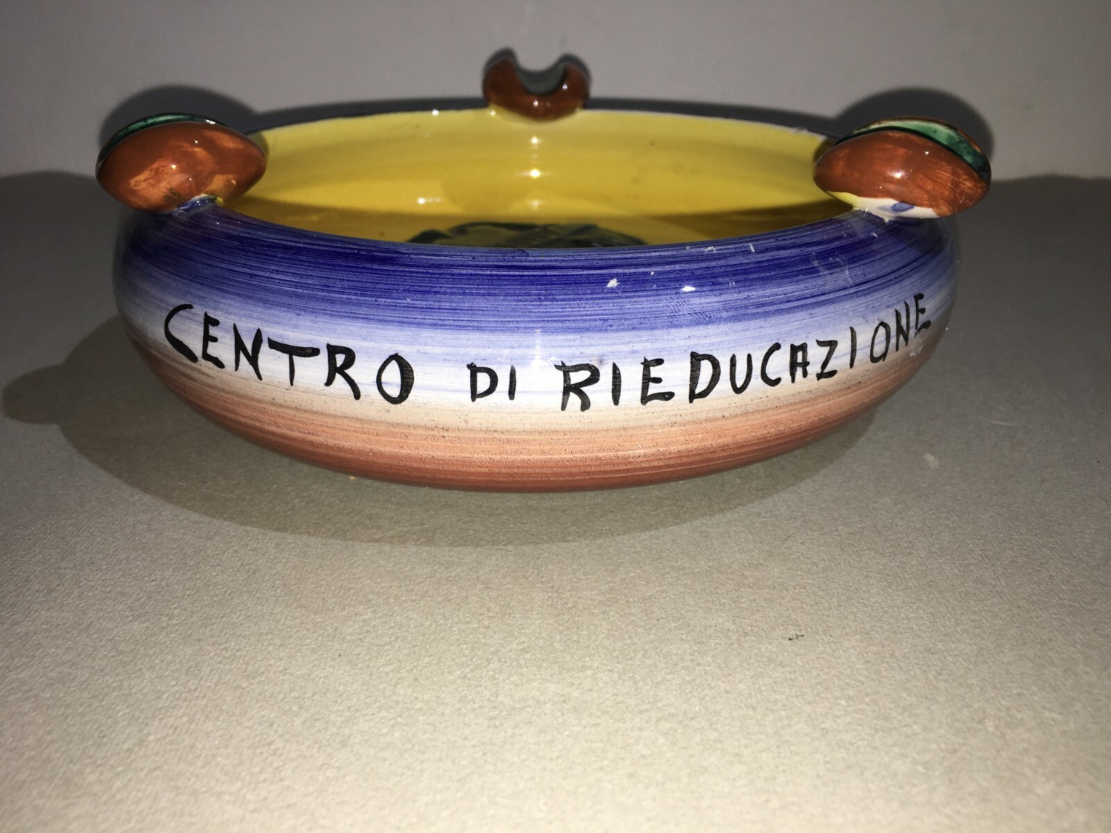 Toscana, Pistoia: Posacenere Pubblicitario Centro Anmil Rieducazione Ceramisti