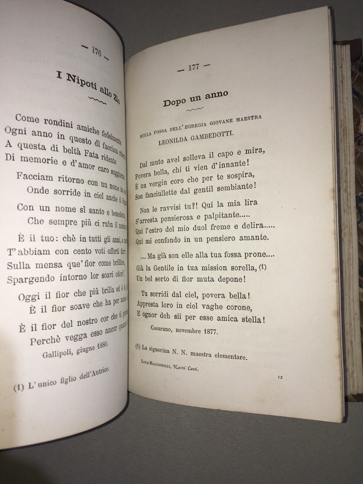 Puglia   Salento   Adele Lupo Maggiorelli   Voci Dell'Anima (1883)