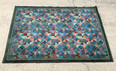 Arti Decorative Del '900: Grande Tappeto Policromo Designer Gianni Erba