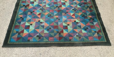 Arti Decorative Del '900: Grande Tappeto Policromo Designer Gianni Erba