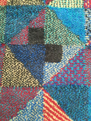 Arti Decorative Del '900: Grande Tappeto Policromo Designer Gianni Erba