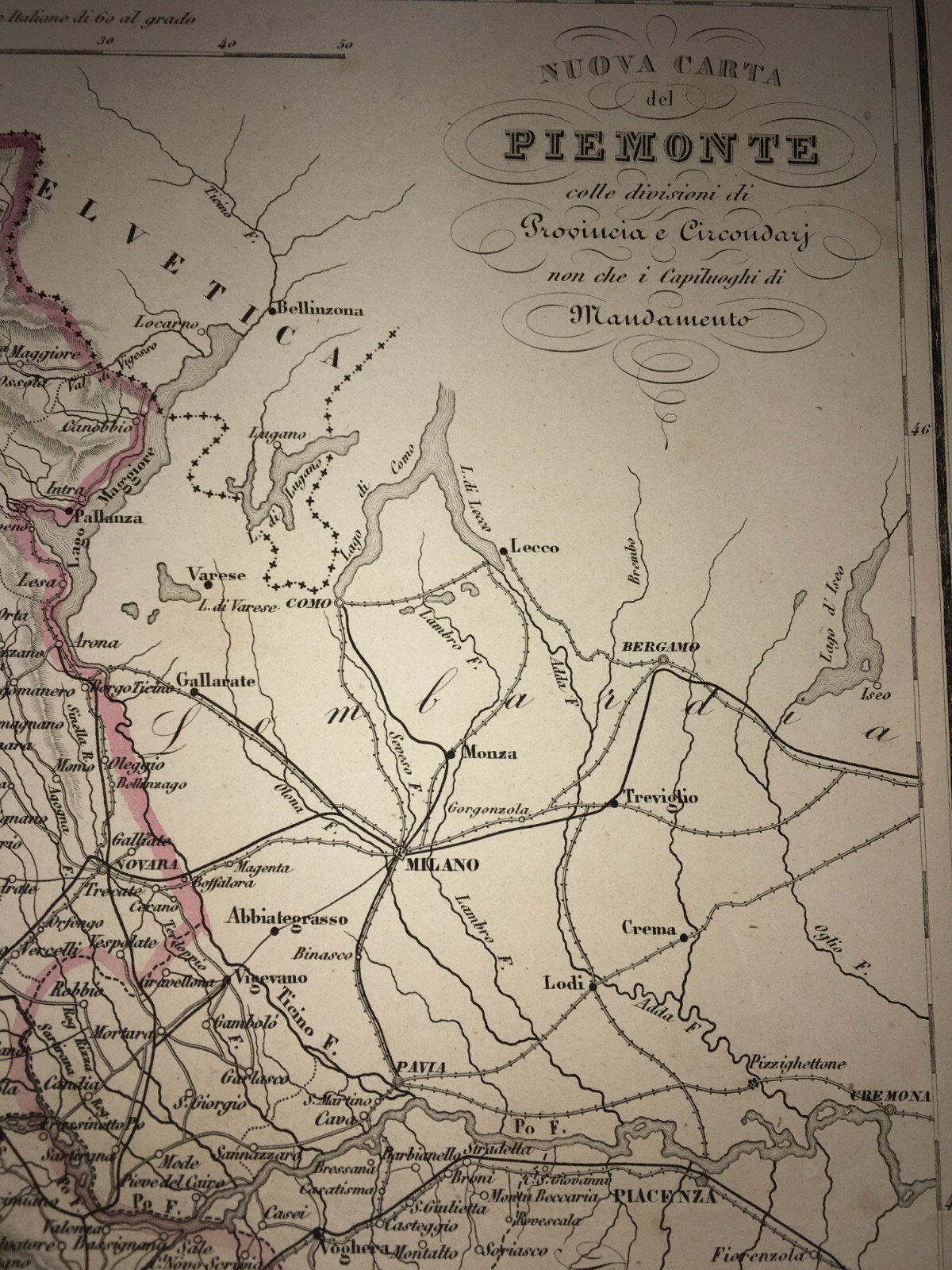 Piemonte. Antica Cartografia, Viabilità Stradale, Liguria. Allodi, Naymiller, XIX Secolo.