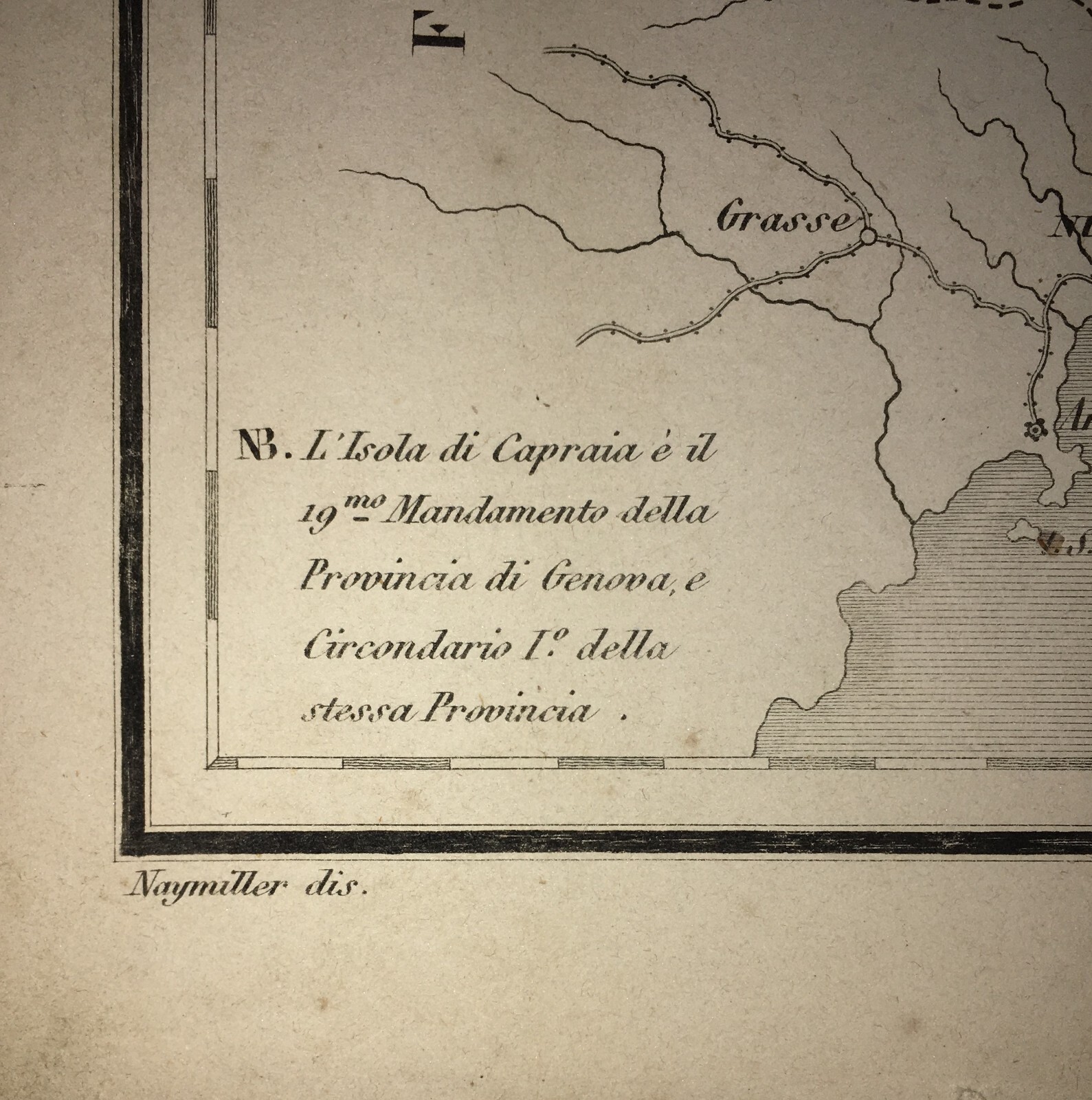 Piemonte. Antica Cartografia, Viabilità Stradale, Liguria. Allodi, Naymiller, XIX Secolo.