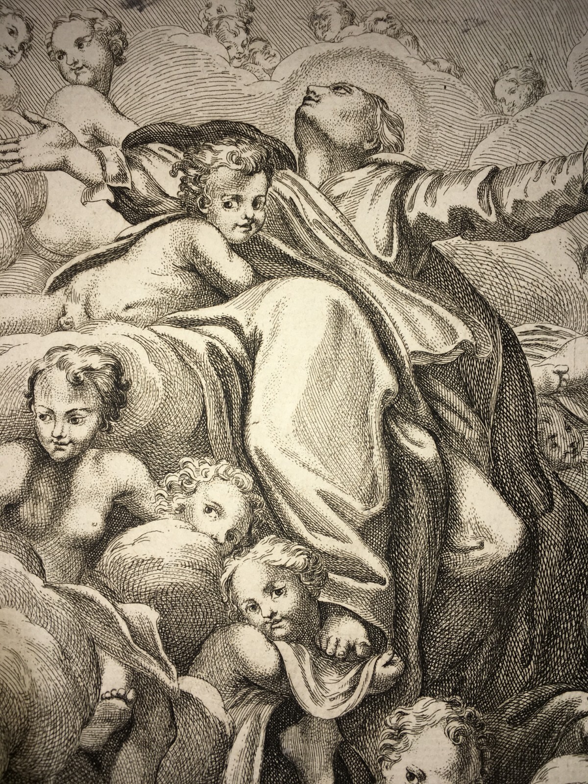 Parma, L'Arte Del Correggio: L'Assunta. Incisione Di Francesco Faraone Aquila