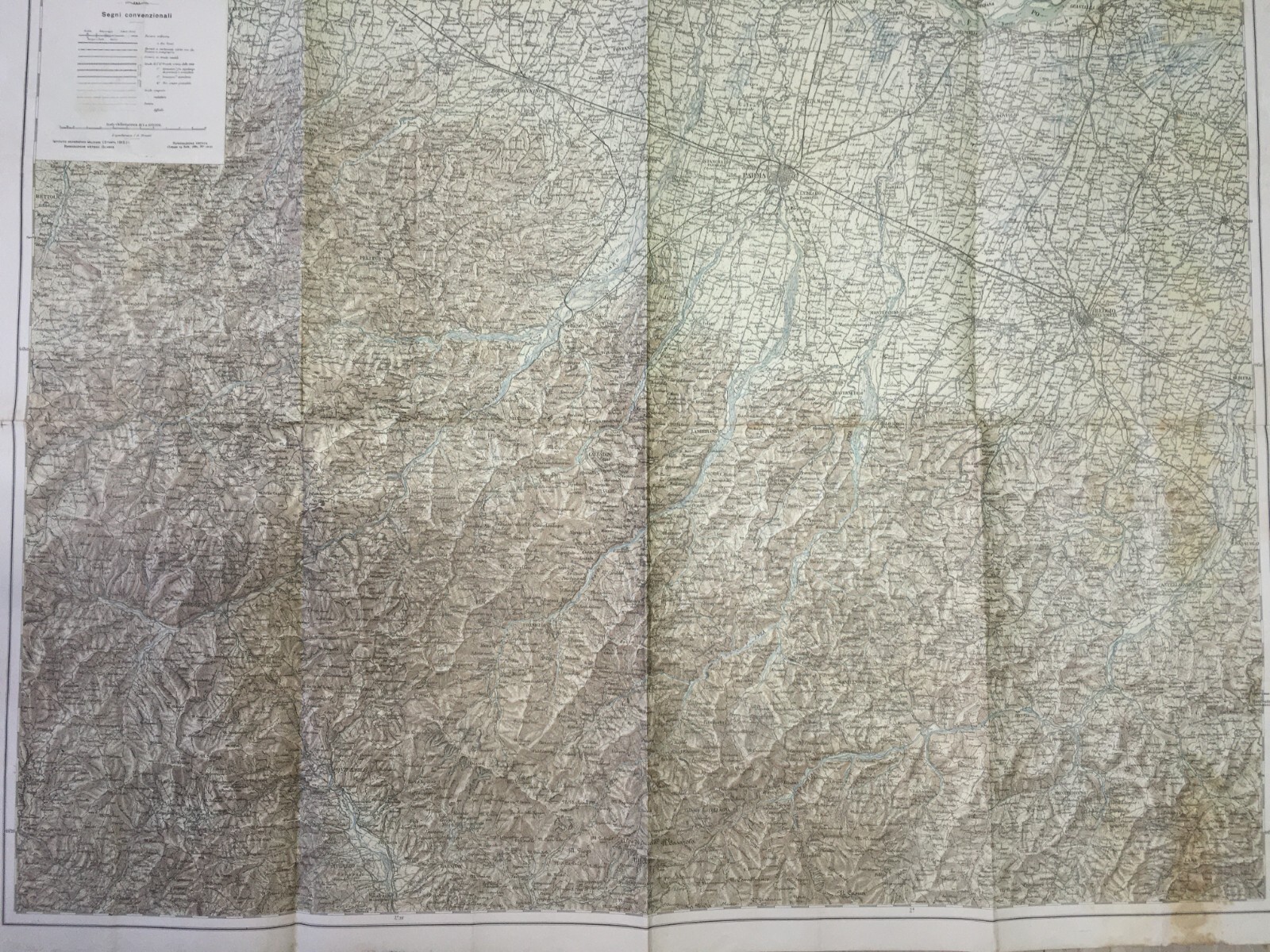 Emilia Antica Cartografia Di Parma E Reggio Emilia Grande Stampa A Colori 1915