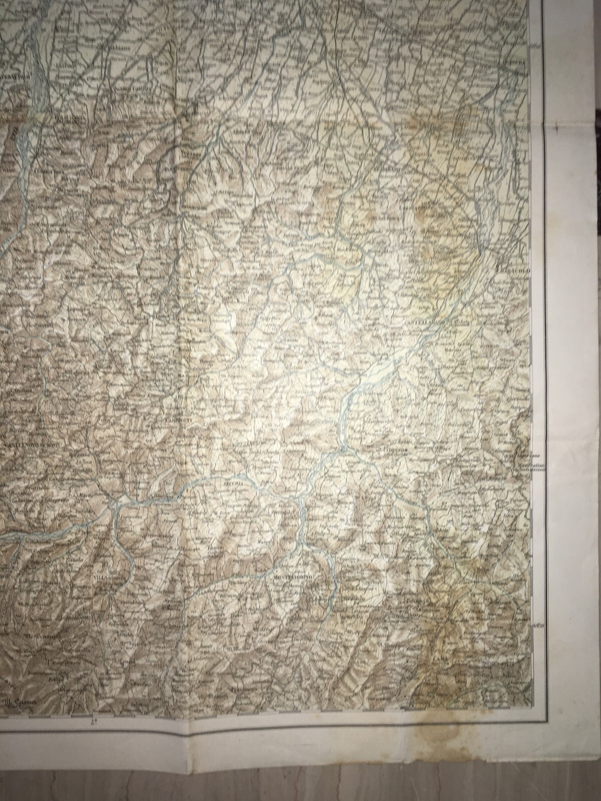 Emilia Antica Cartografia Di Parma E Reggio Emilia Grande Stampa A Colori 1915