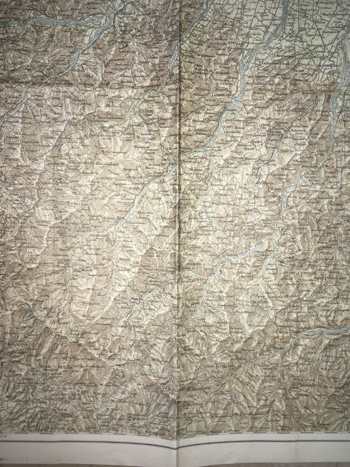 Emilia Antica Cartografia Di Parma E Reggio Emilia Grande Stampa A Colori 1915