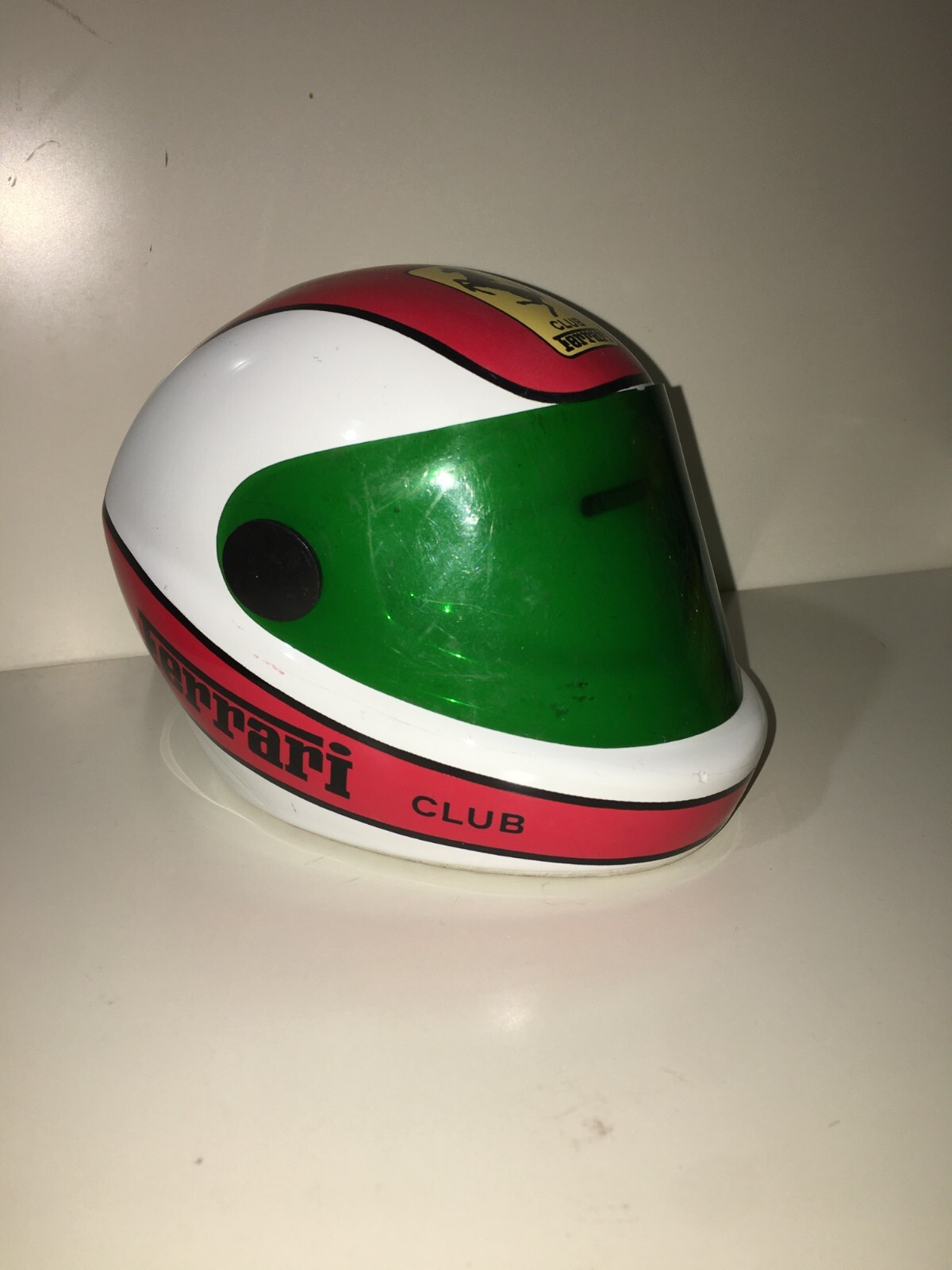Automobilismo   Gran Premio Ferrari   Soprammobile Pubblicitario   Ceramica   Raro Casco
