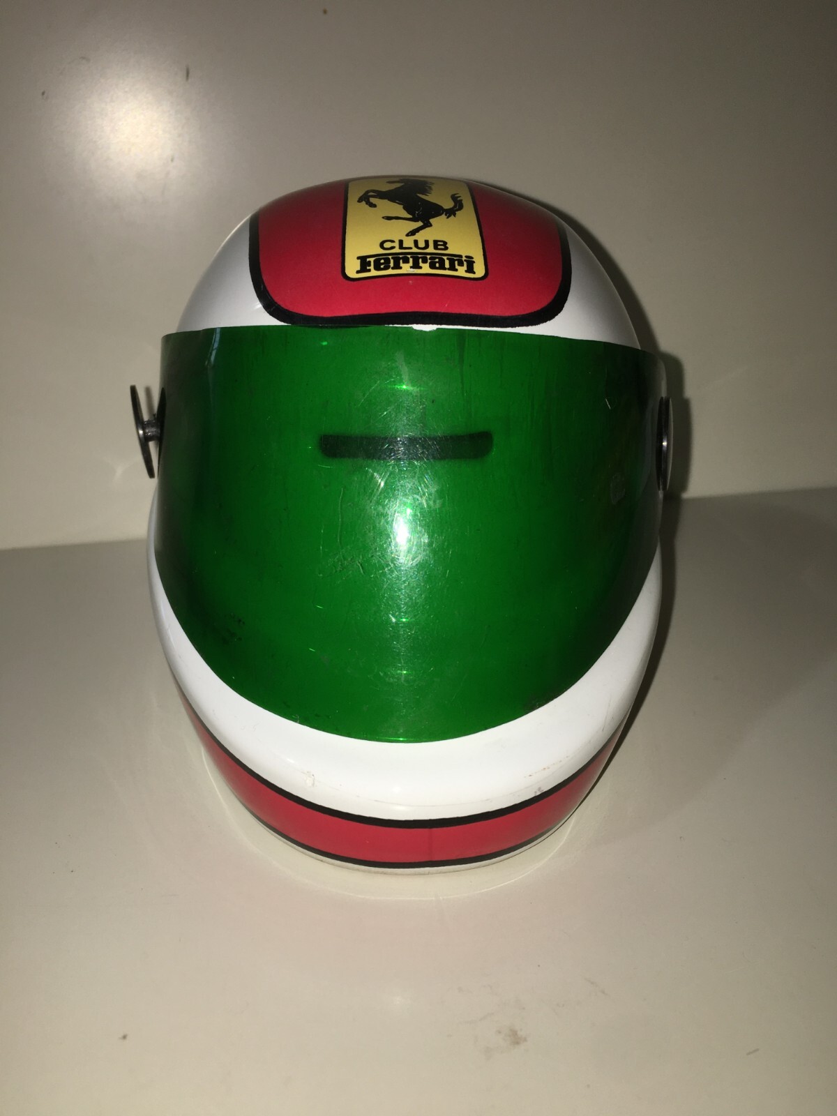 Automobilismo   Gran Premio Ferrari   Soprammobile Pubblicitario   Ceramica   Raro Casco