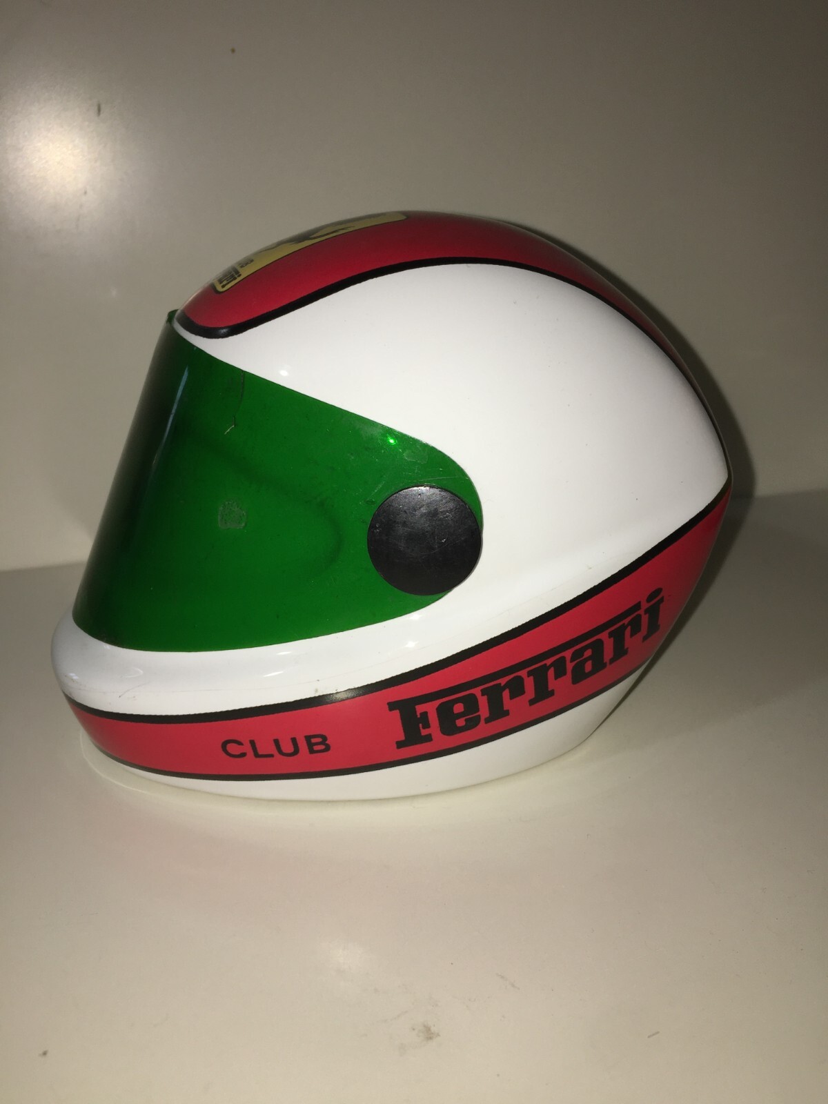 Automobilismo   Gran Premio Ferrari   Soprammobile Pubblicitario   Ceramica   Raro Casco