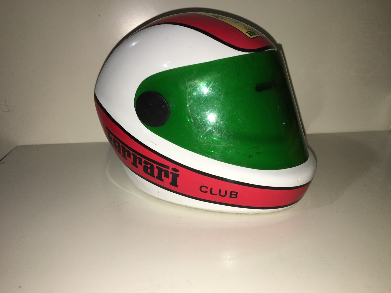 Automobilismo   Gran Premio Ferrari   Soprammobile Pubblicitario   Ceramica   Raro Casco